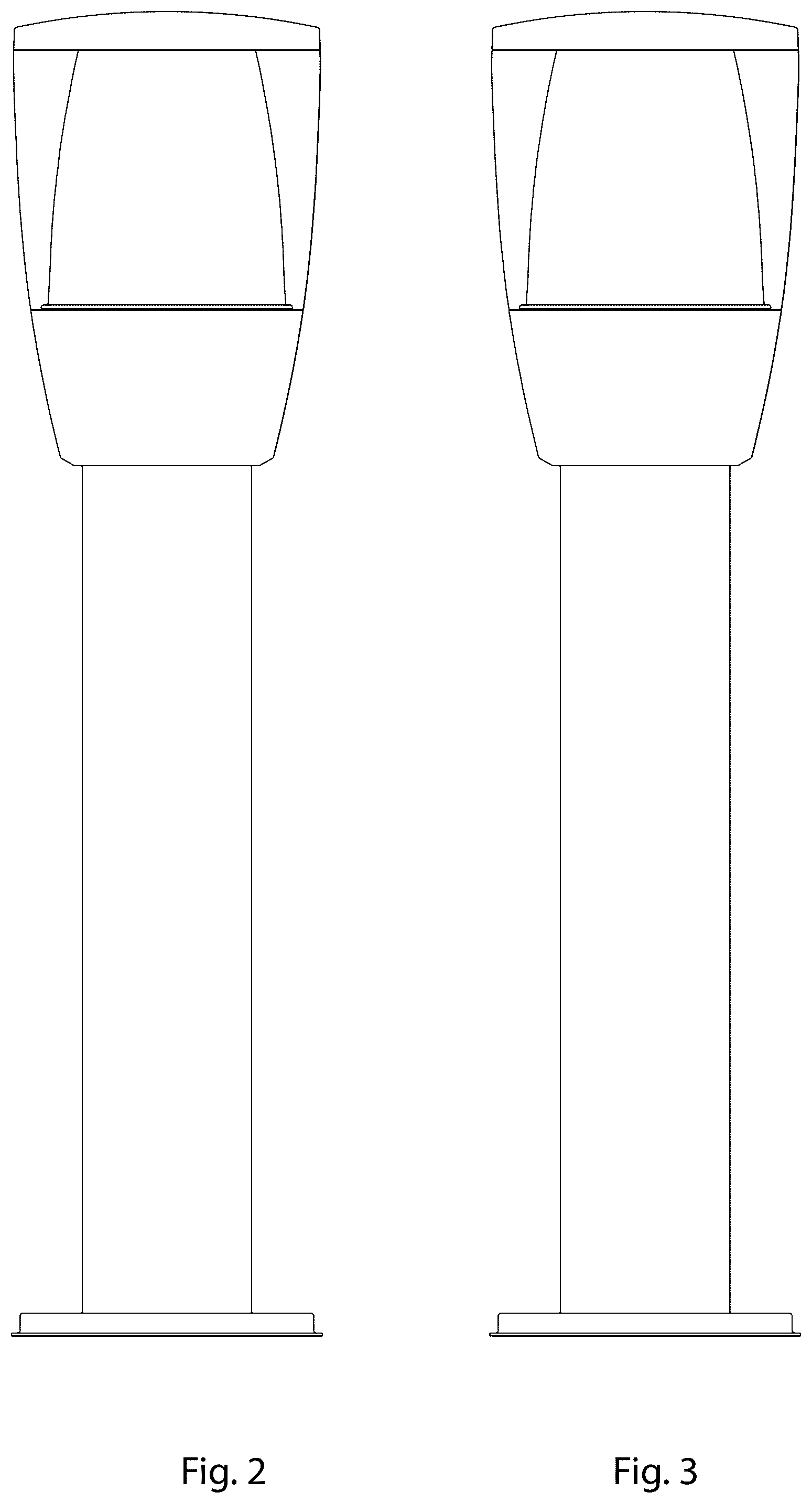 Patent USD1077308 Figure 2 – Lighting fixture