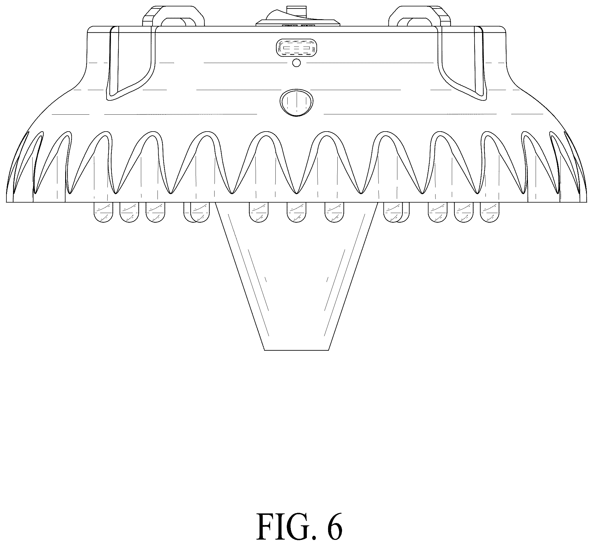 Patent USD1077313 Figure 6 – Disco ball rotating motor with light