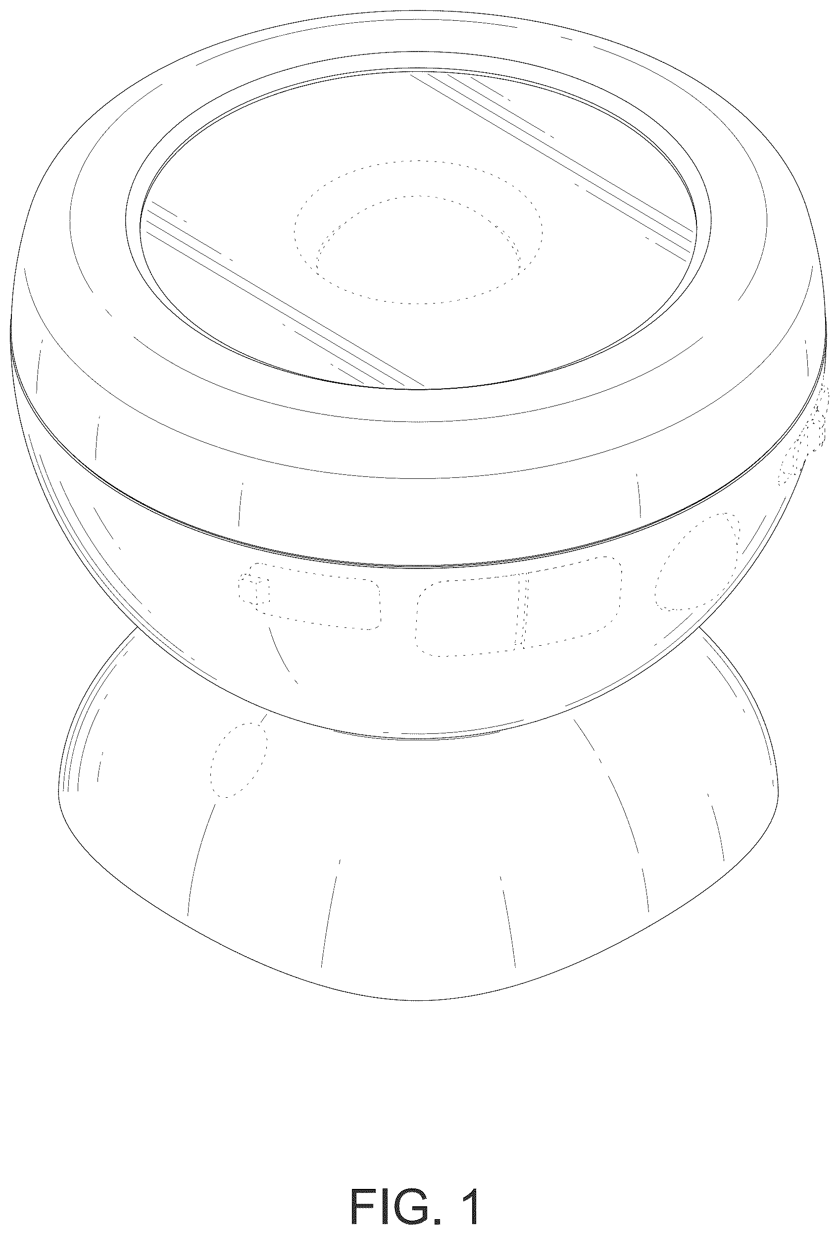 Patent USD1077315 Figure 1 – Ball-shaped sensor light