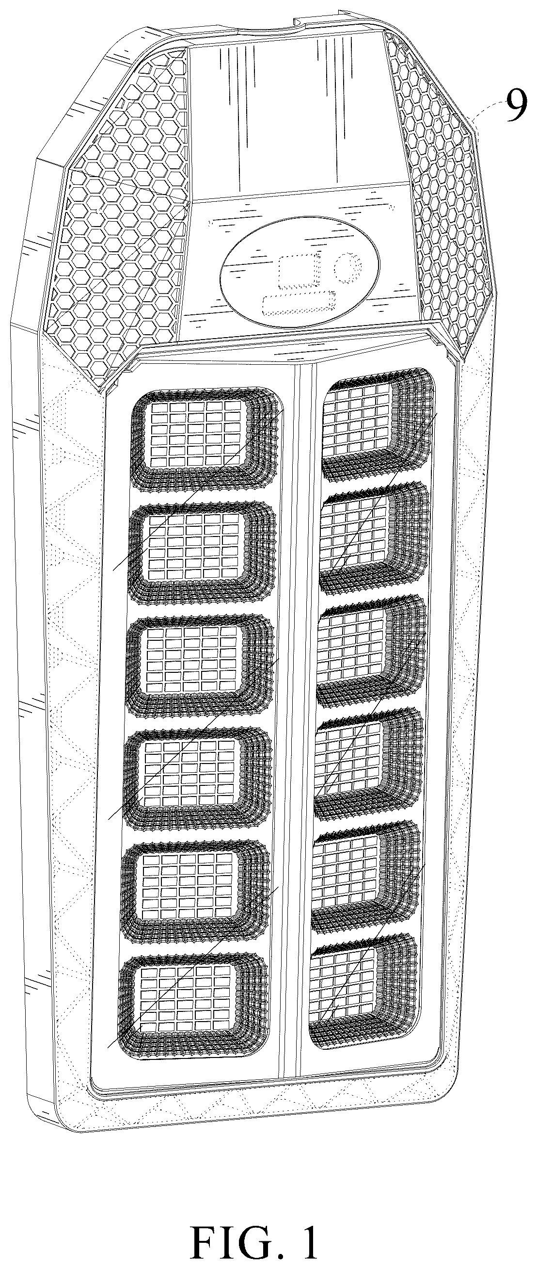 Patent USD1077316 Figure 1 – Solar light