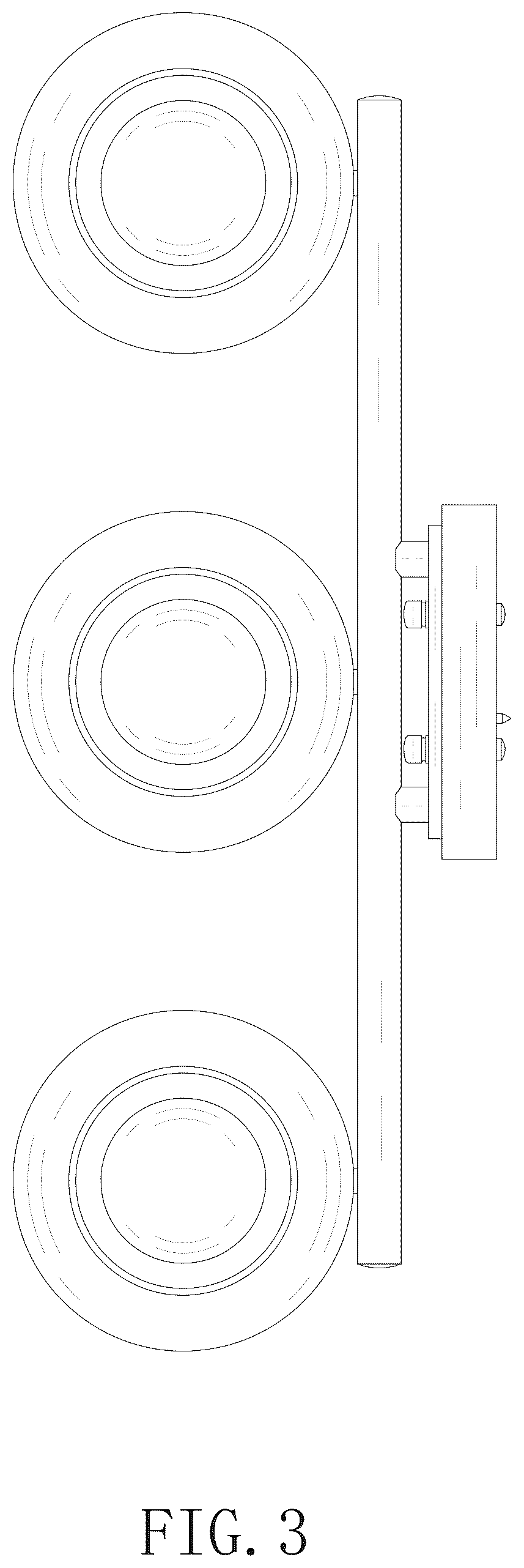 Patent USD1077320 Figure 3 – Wall lamp