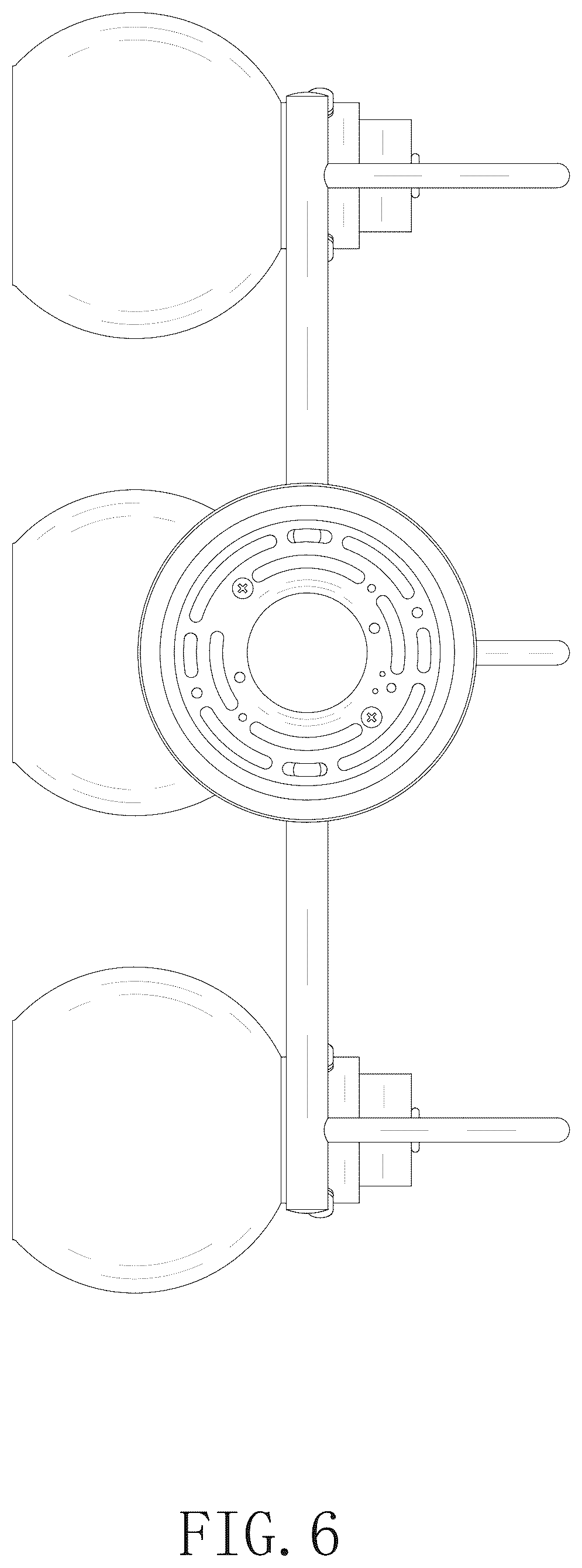 Patent USD1077320 Figure 6 – Wall lamp