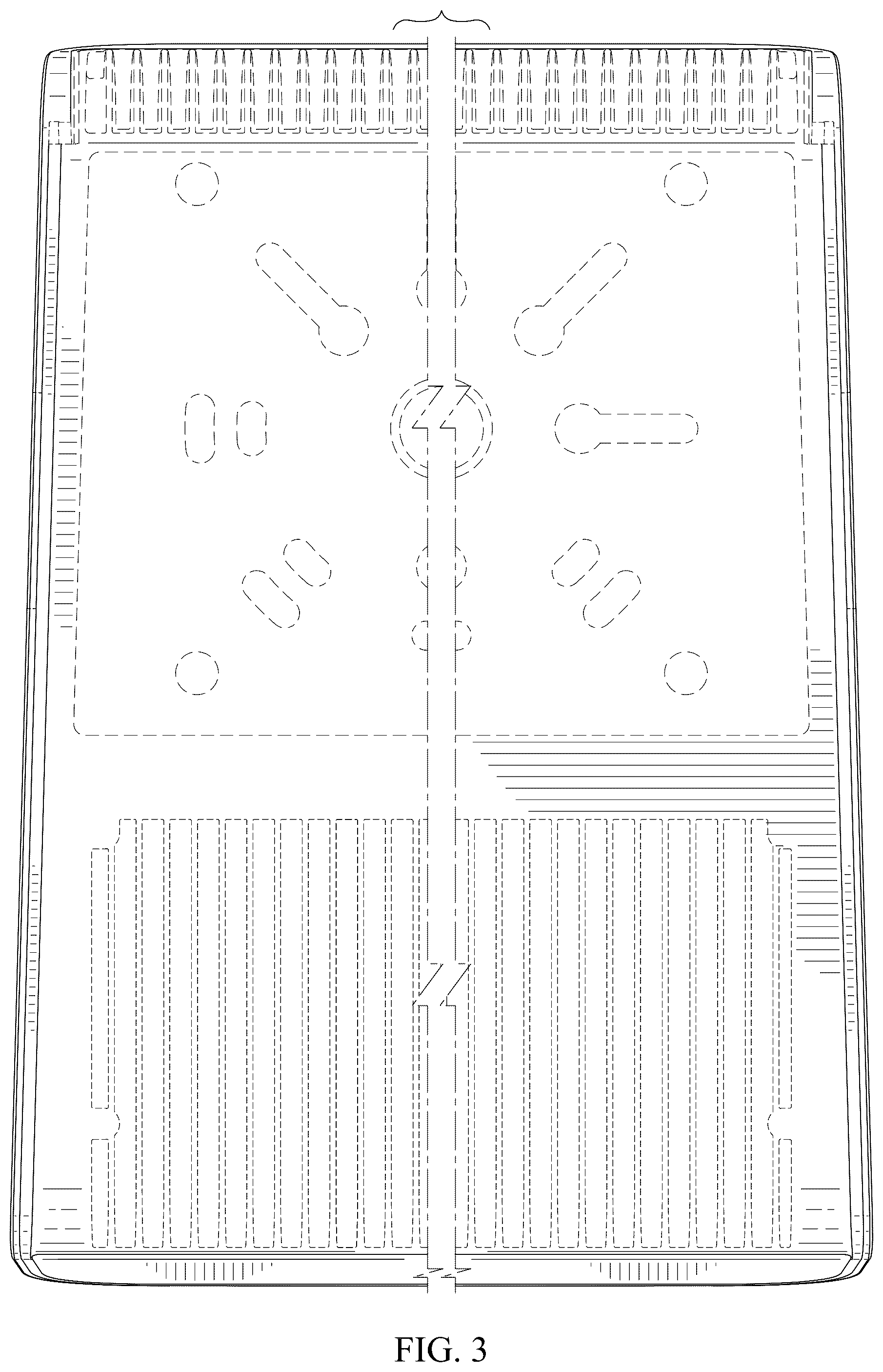 Patent USD1077323 Figure 3 – Thin LED wall pack light fixture