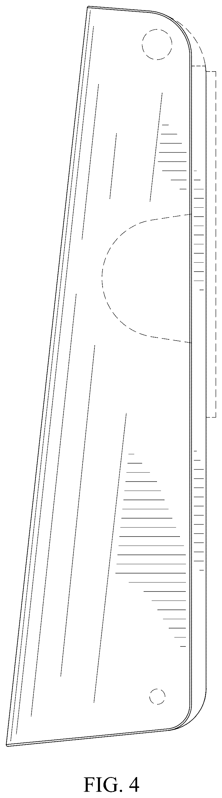 Patent USD1077323 Figure 4 – Thin LED wall pack light fixture