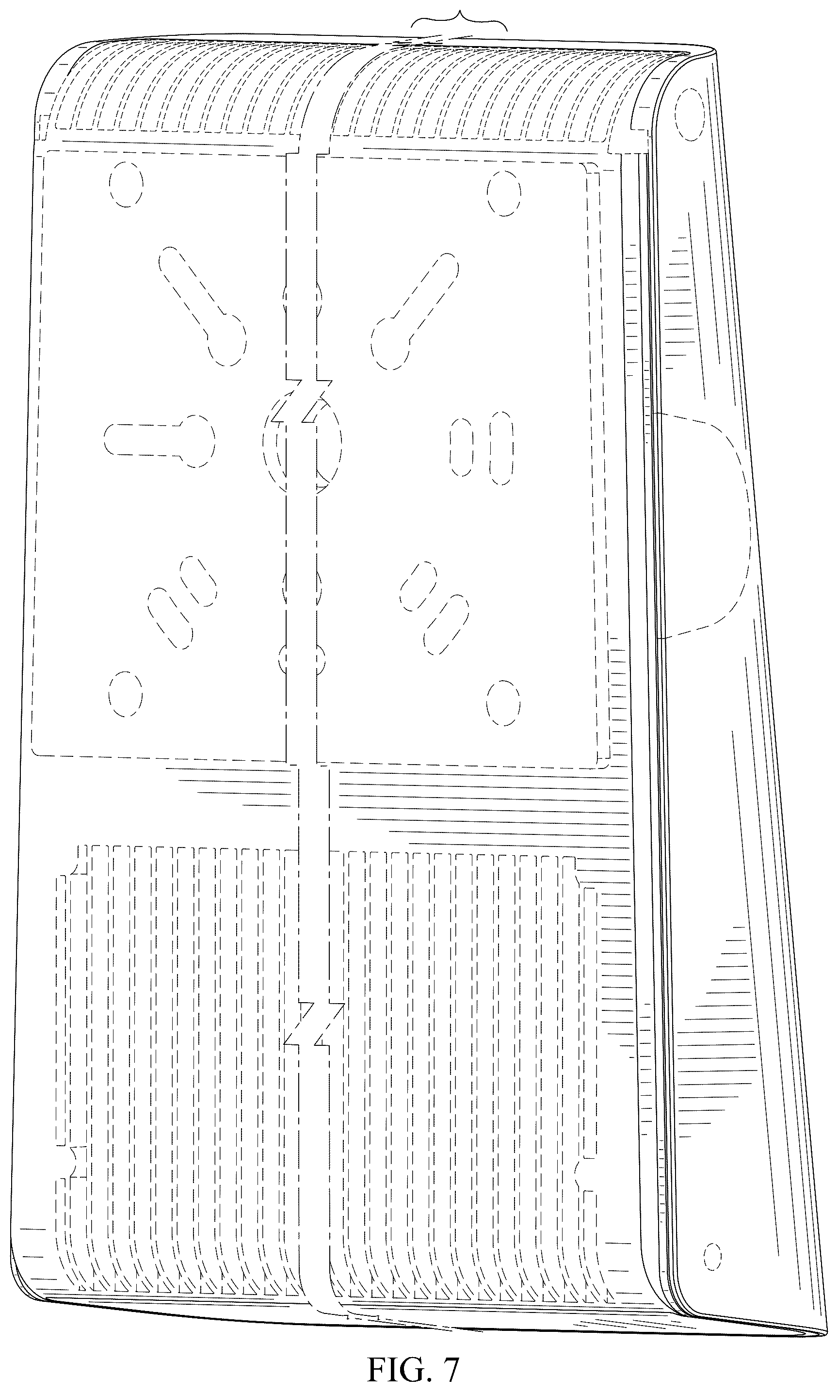 Patent USD1077323 Figure 6 – Thin LED wall pack light fixture
