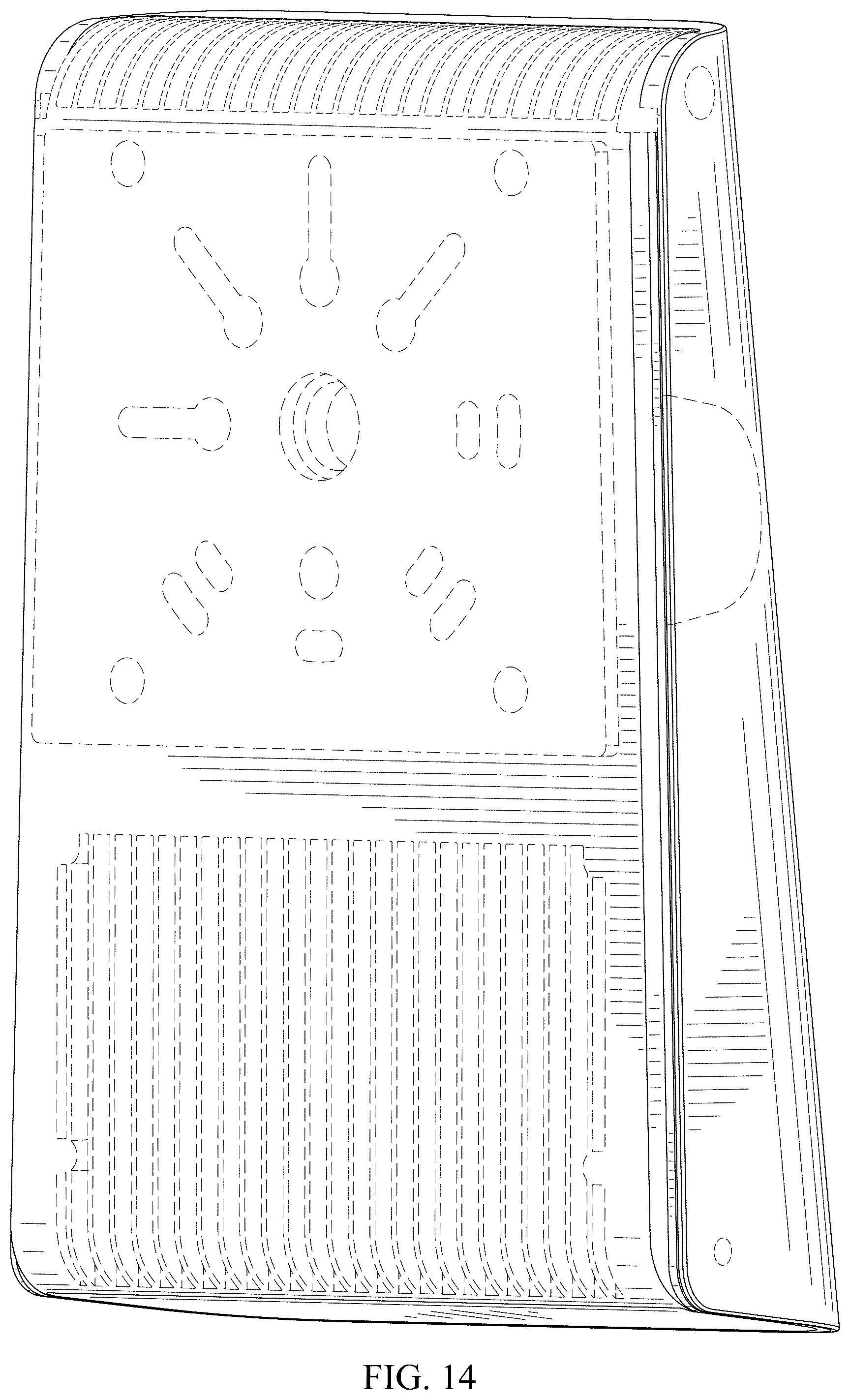 Patent USD1077323 Figure 12 – Thin LED wall pack light fixture