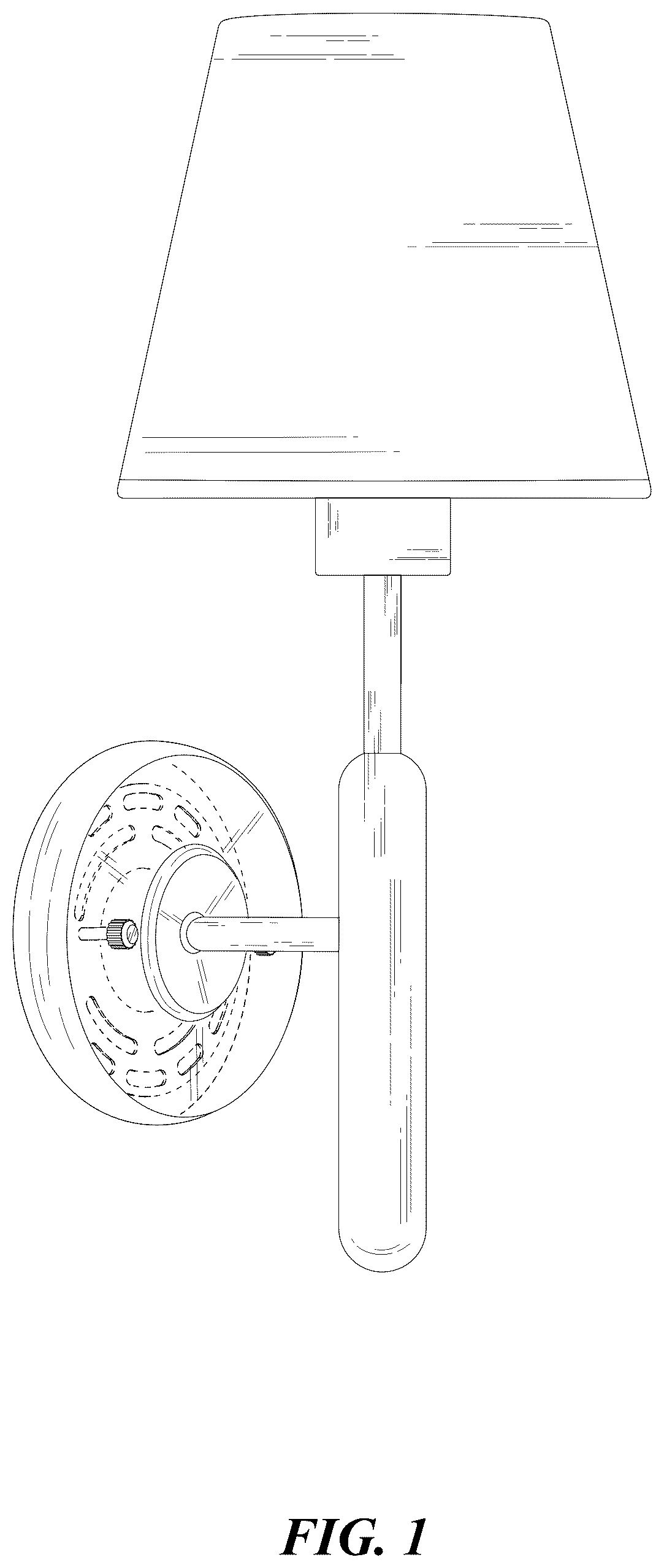 Patent USD1077326 — Wall lamp — Figure 1