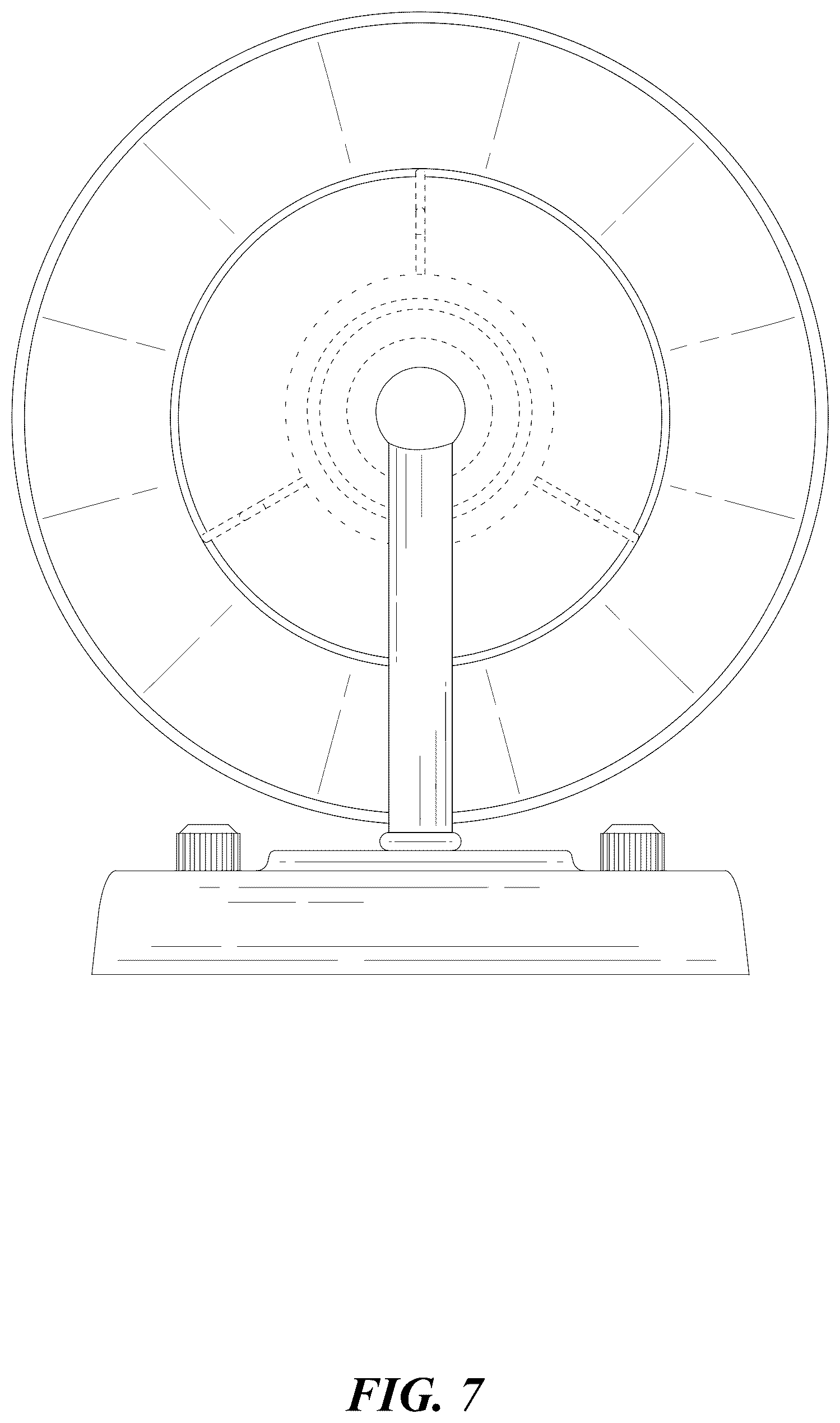 Patent USD1077326 Figure 7 – Wall lamp