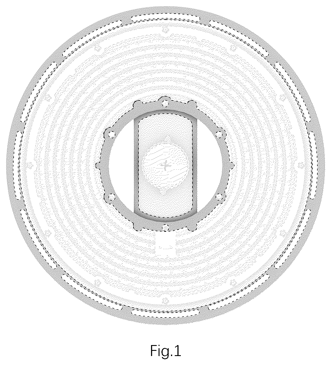 Patent USD1077327 Figure 1 – LED round high bay