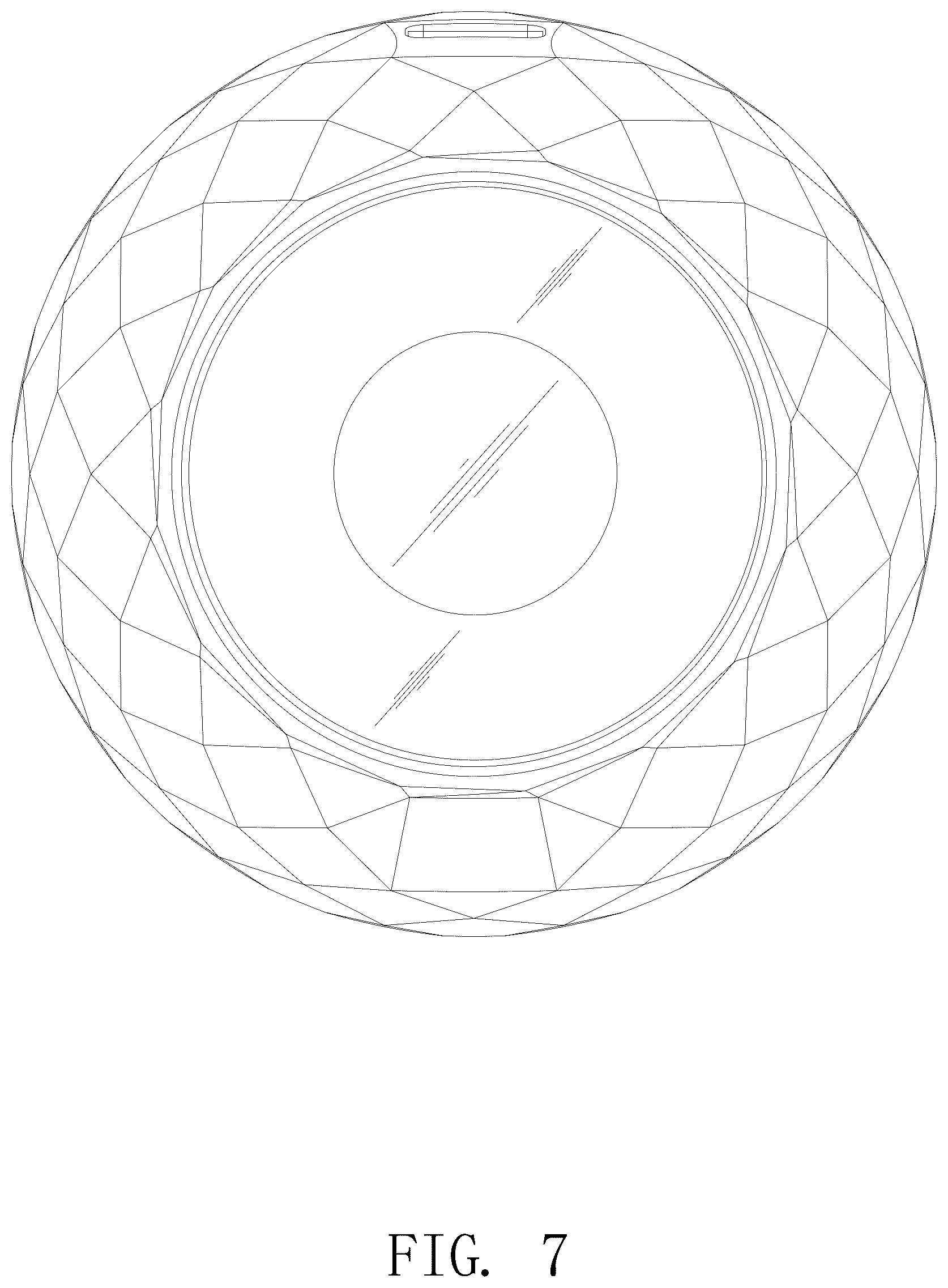 Patent USD1077330 Figure 7 – Projection light