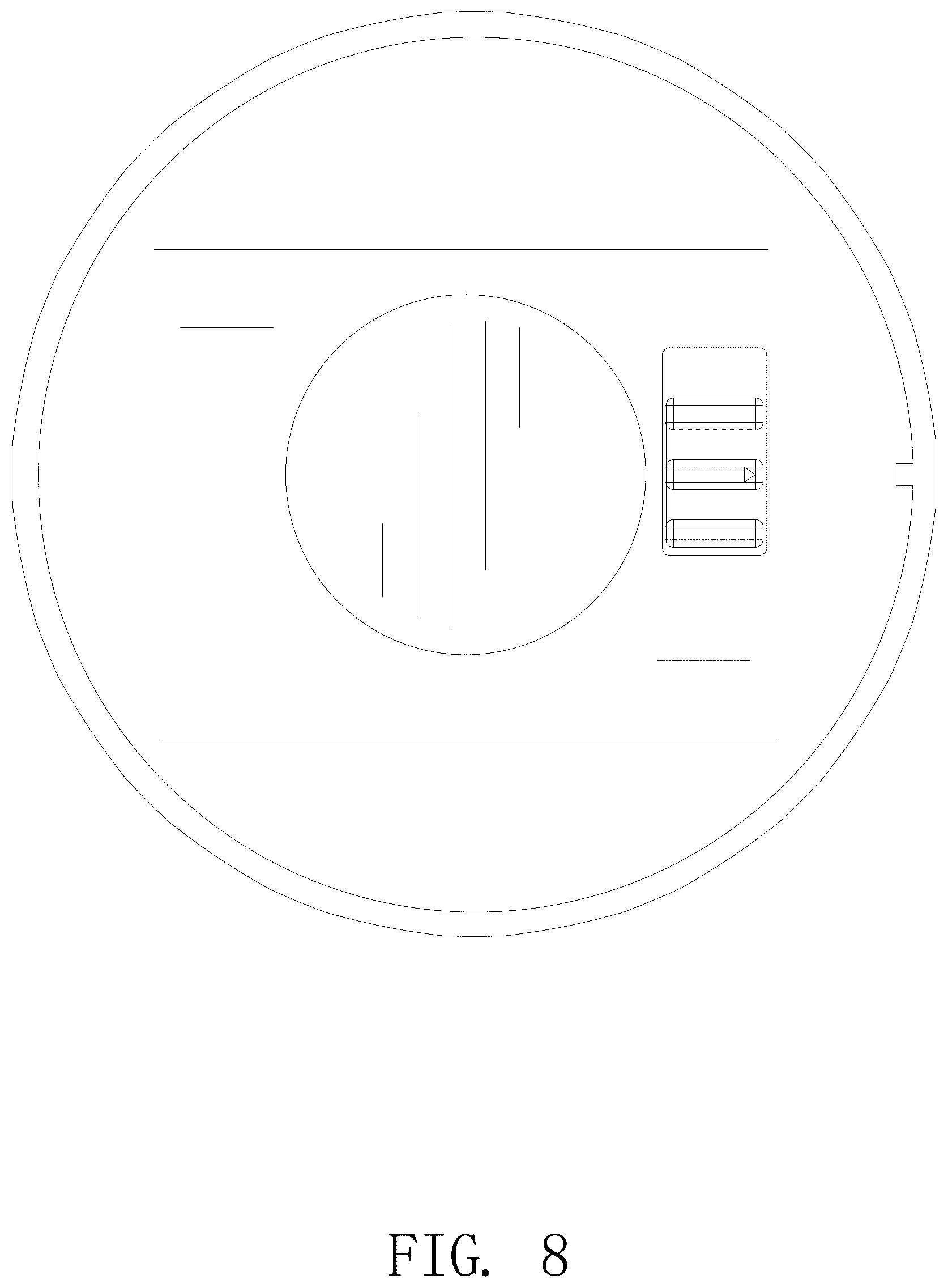 Patent USD1077330 Figure 8 – Projection light