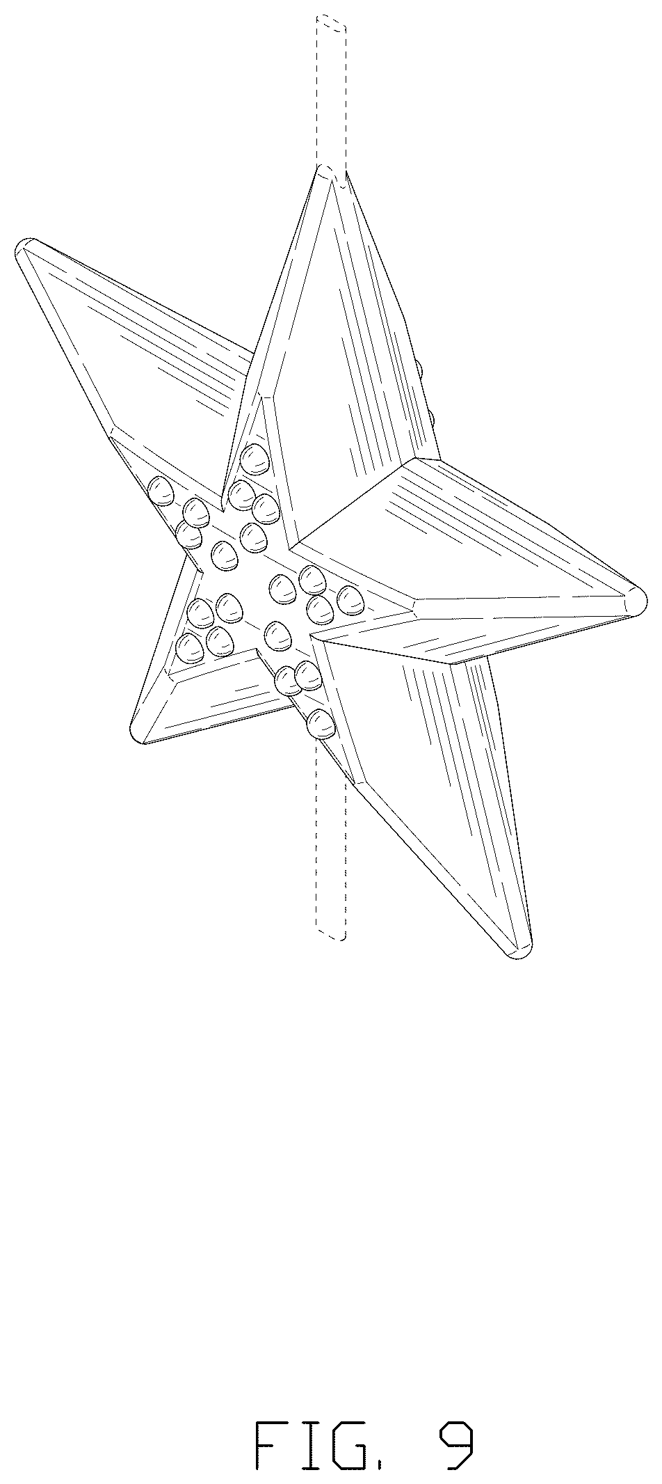 Patent USD1077331 Figure 9 – Decorative lamp