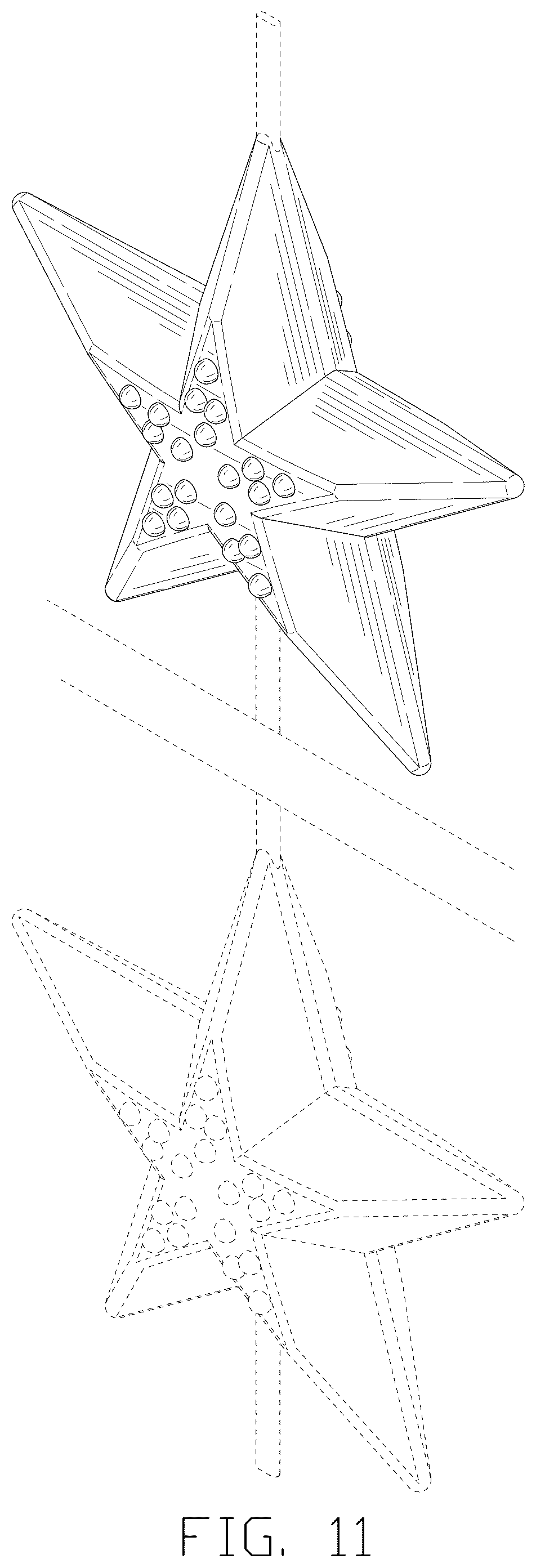 Patent USD1077331 Figure 11 – Decorative lamp