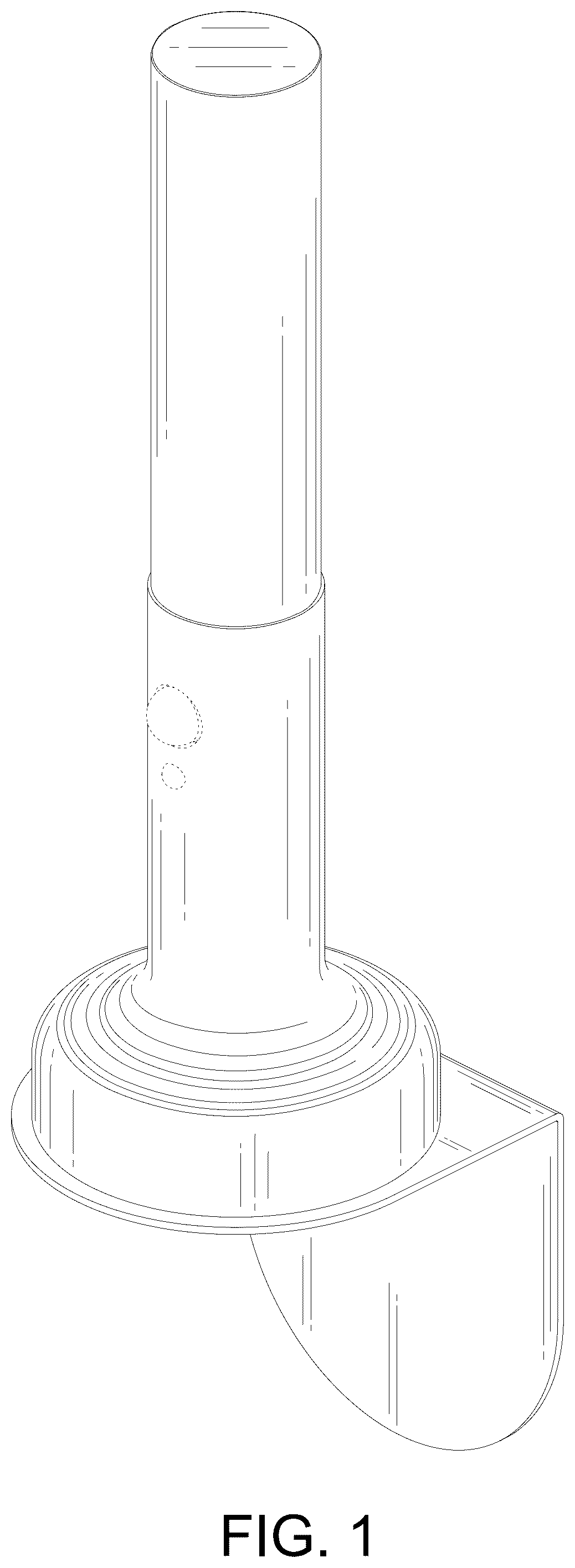 Patent USD1077332 — Candlestick lamp — Figure 1