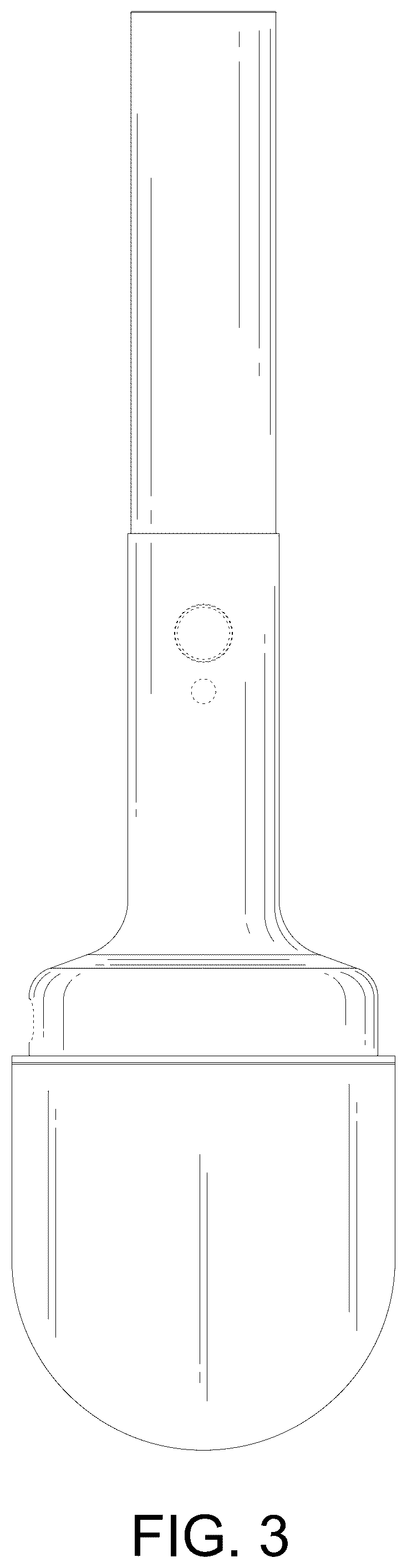 Patent USD1077332 Figure 3 – Candlestick lamp