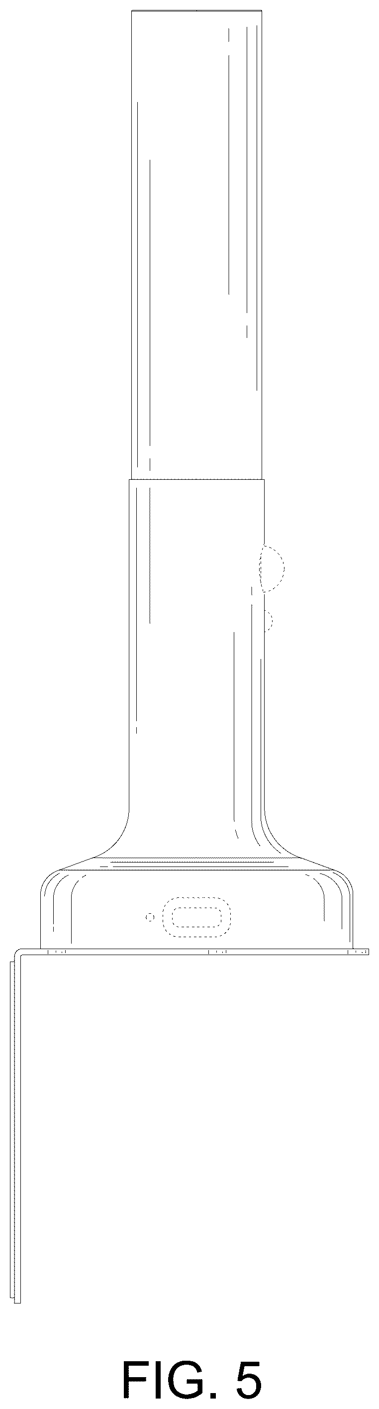 Patent USD1077332 Figure 5 – Candlestick lamp