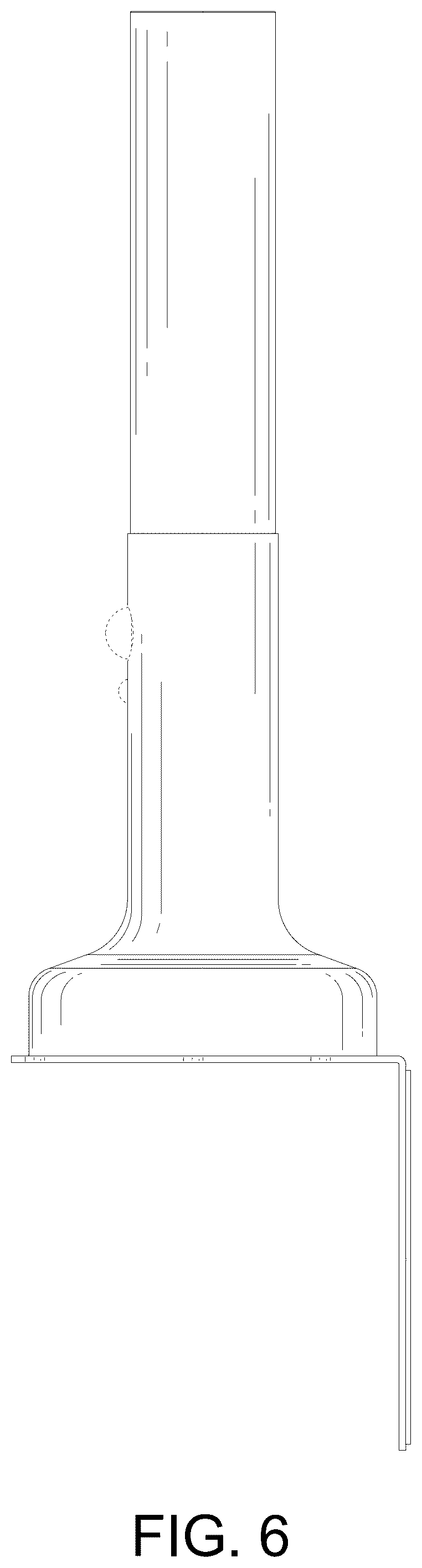 Patent USD1077332 Figure 6 – Candlestick lamp