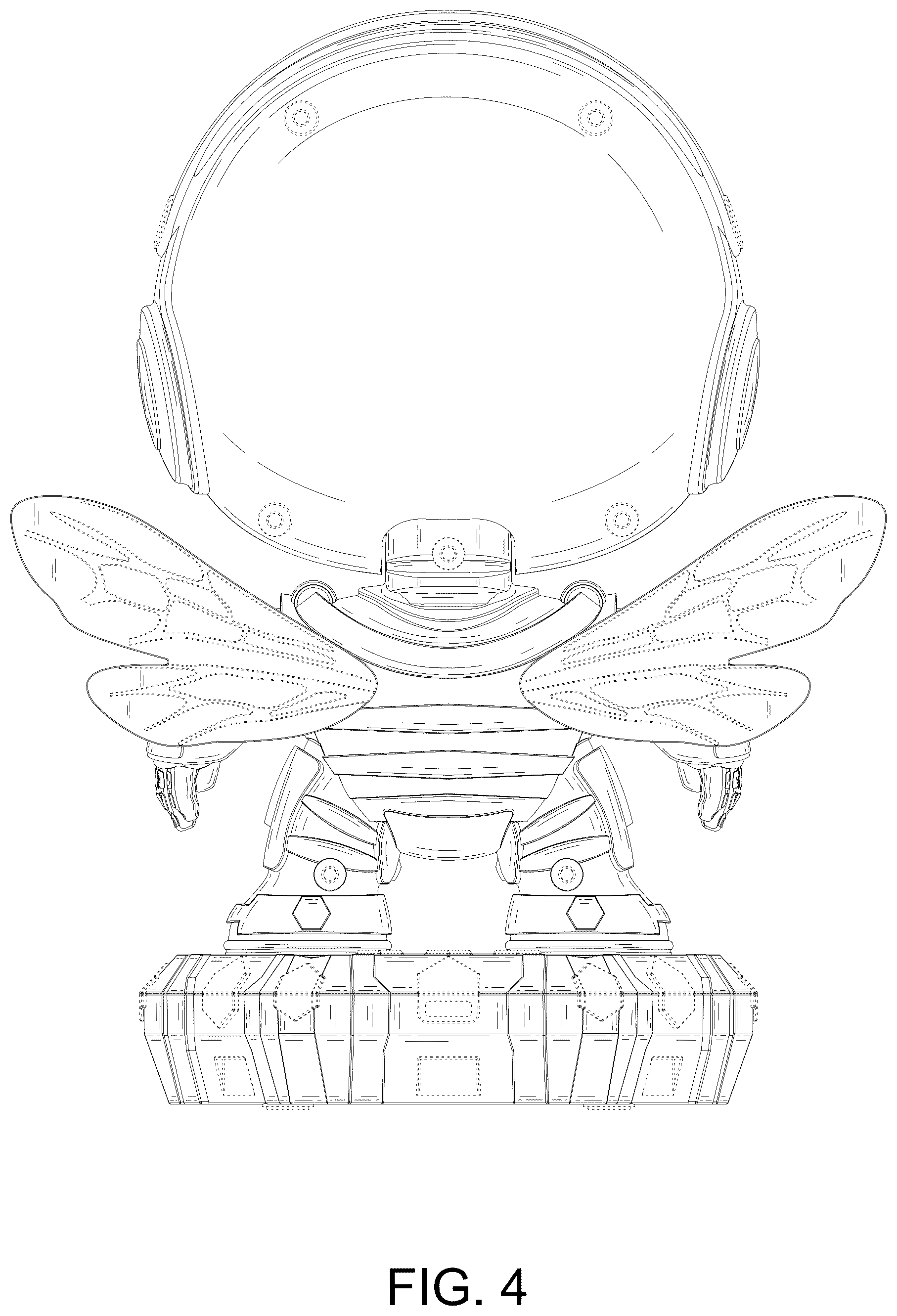 Patent USD1077334 Figure 4 – Bee projection lamp