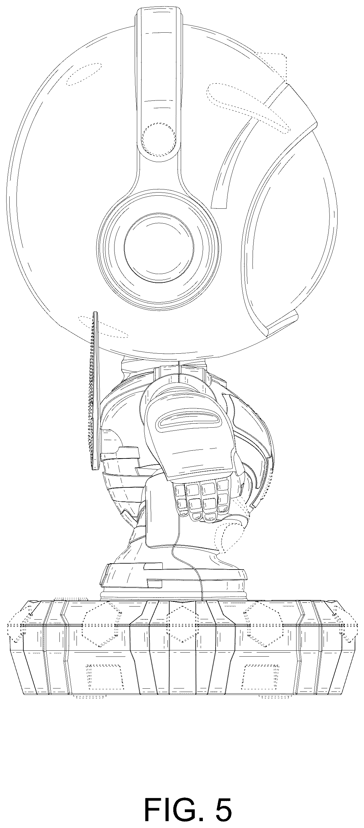 Patent USD1077334 Figure 5 – Bee projection lamp