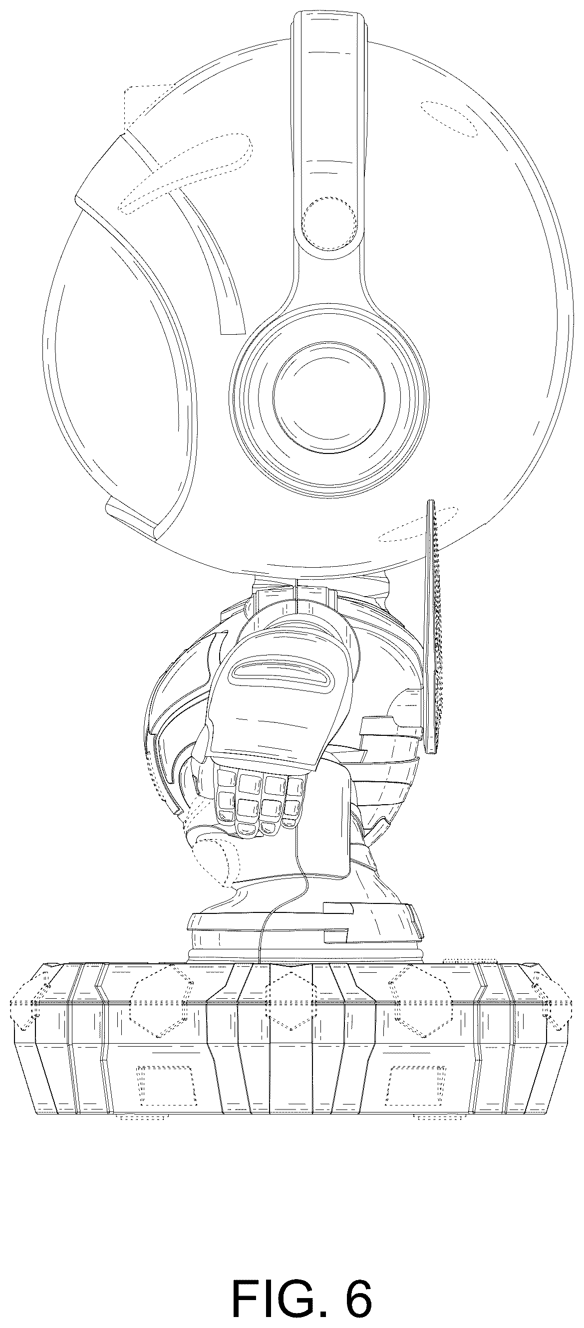 Patent USD1077334 Figure 6 – Bee projection lamp