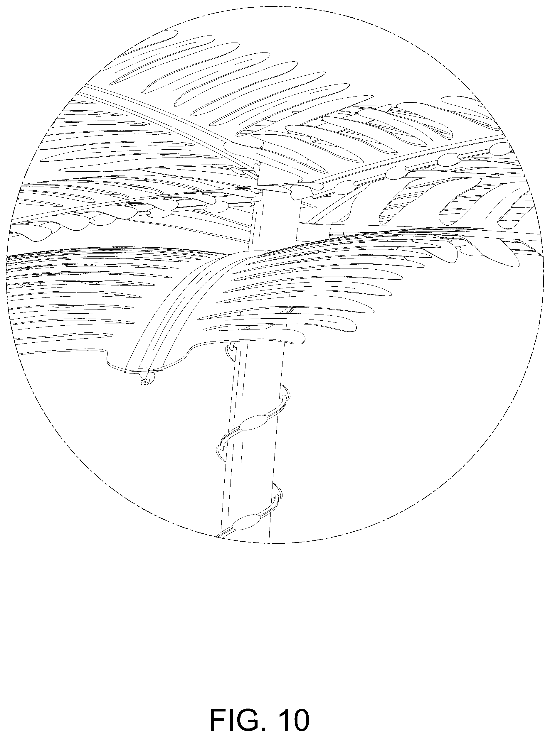 Patent USD1077335 Figure 10 – Tree lamp