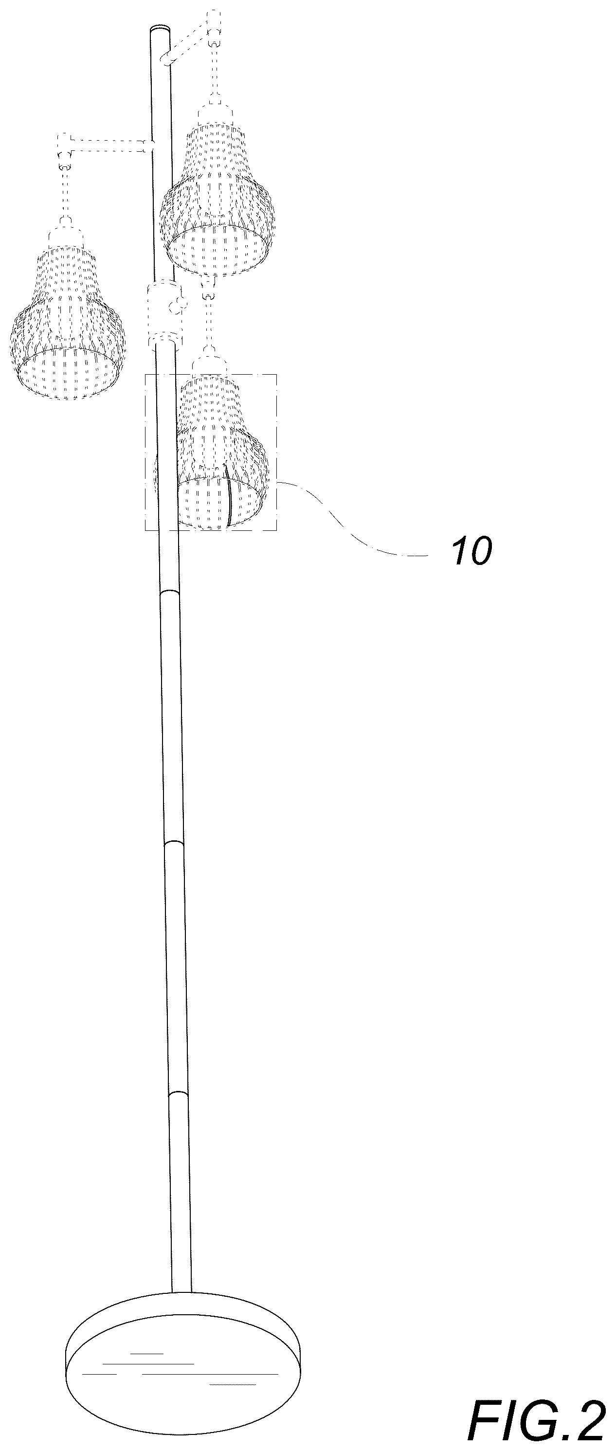 Patent USD1077336 Figure 2 – Floor lamp