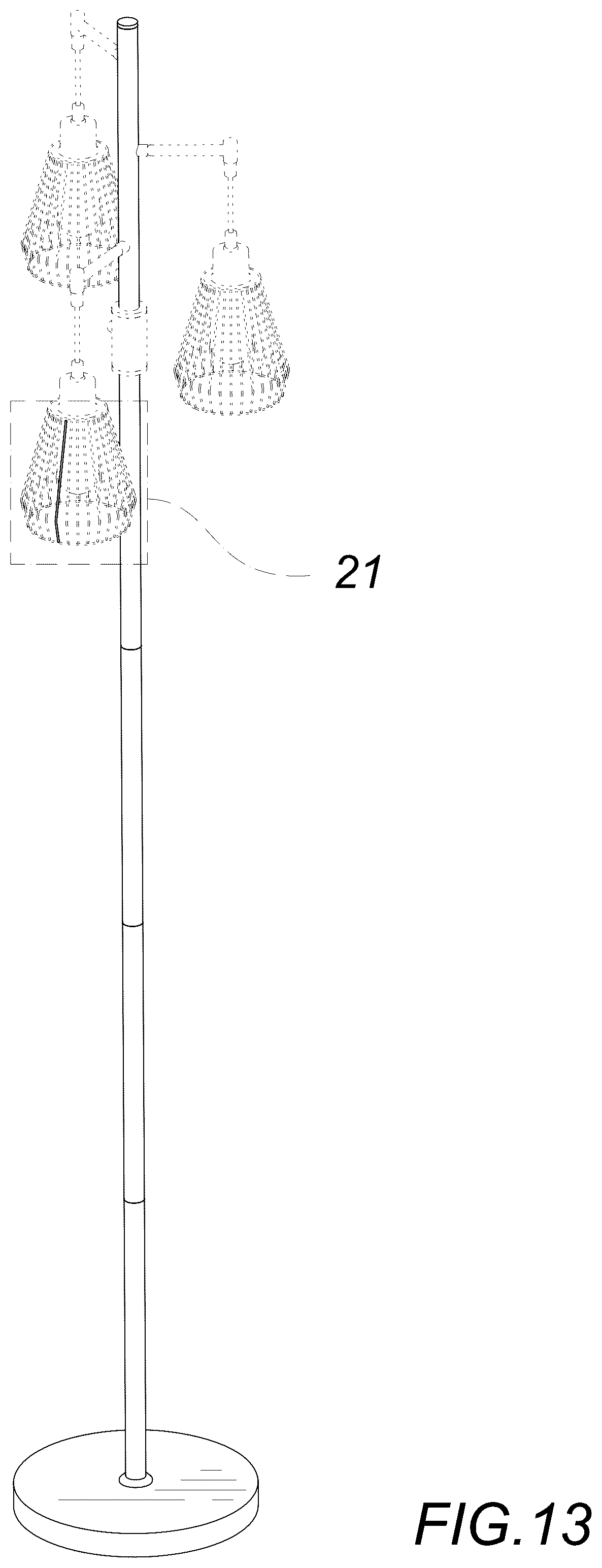 Patent USD1077336 Figure 8 – Floor lamp