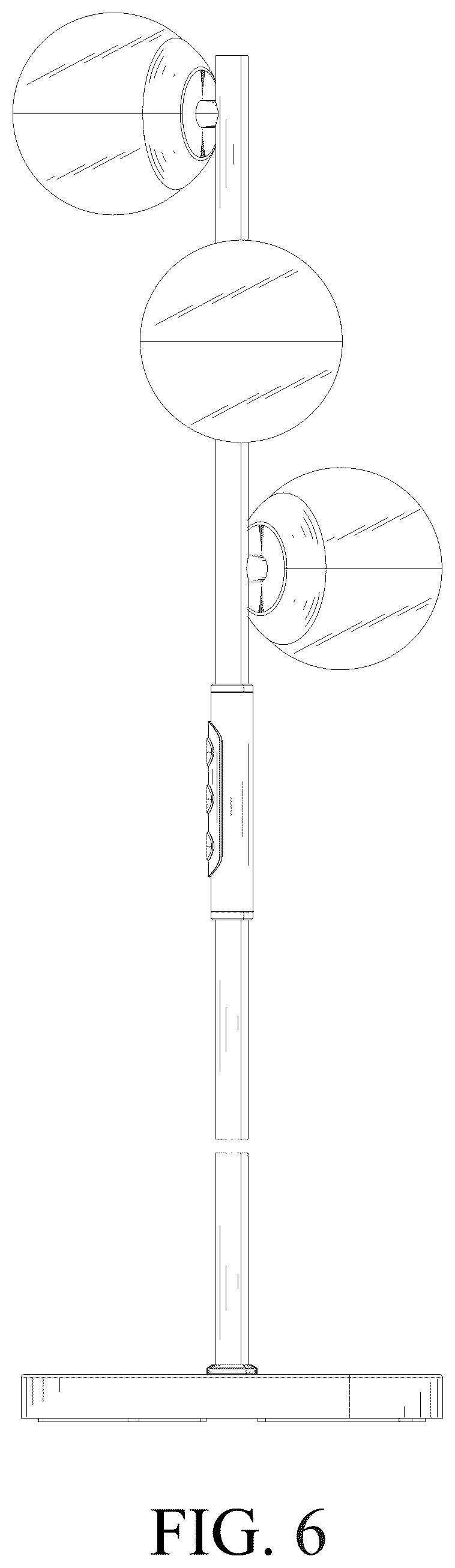 Patent USD1077337 Figure 6 – Floor lamp