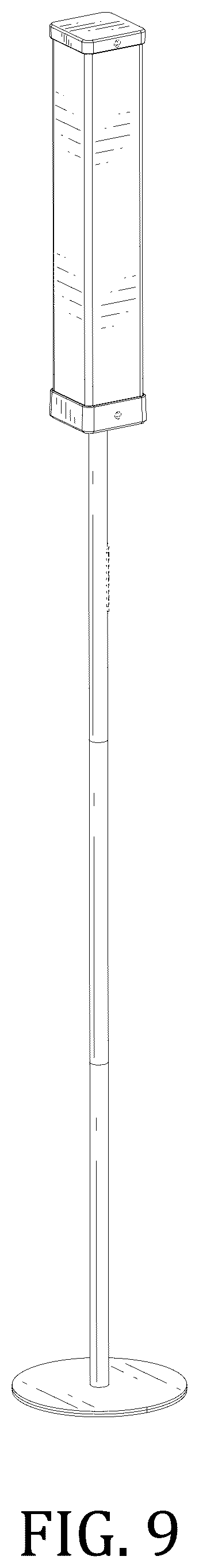 Patent USD1077338 Figure 9 – Lamp