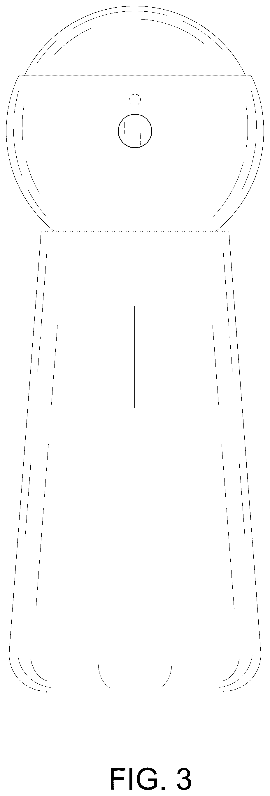 Patent USD1077340 Figure 3 – Lamp