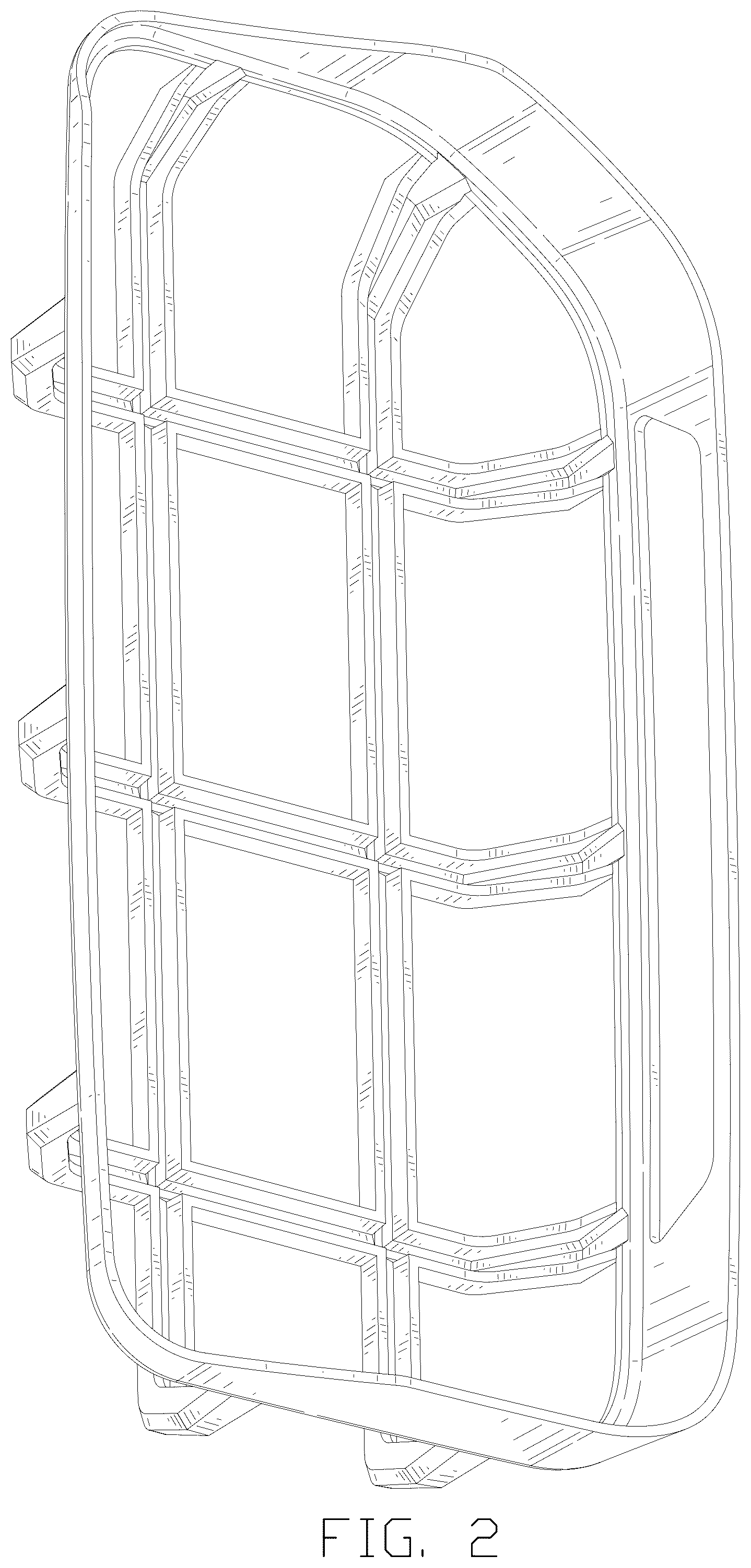 Patent USD1077342 Figure 2 – Car tail light cover