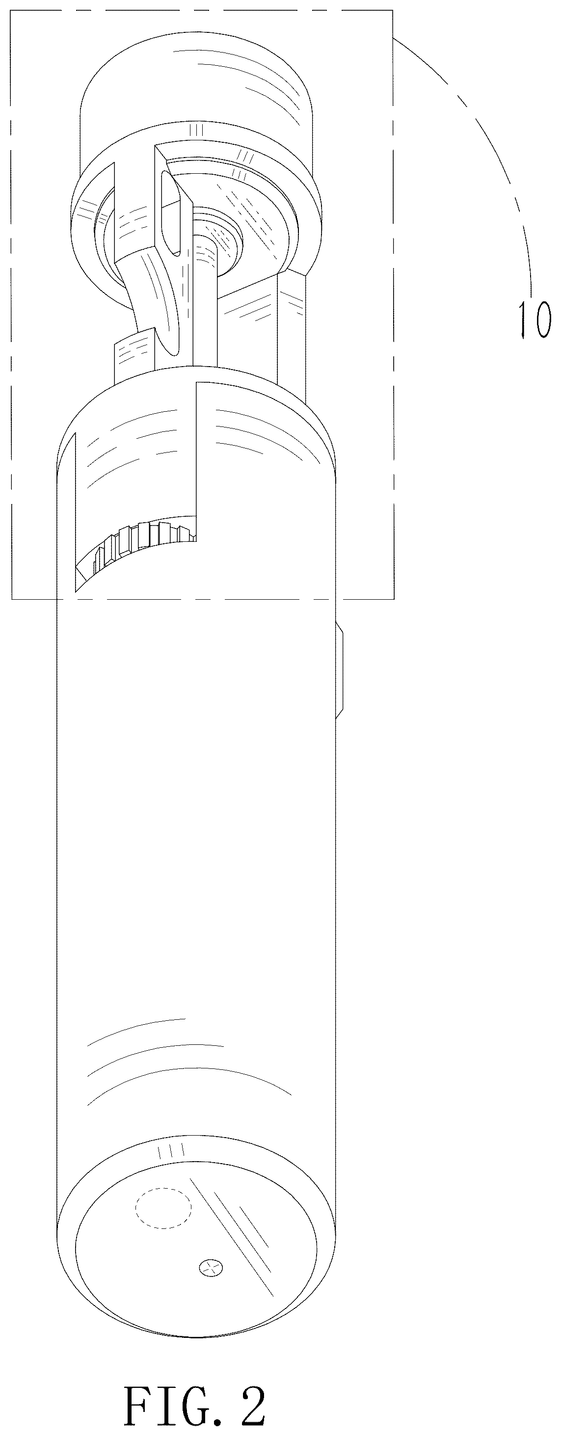 Patent USD1077343 Figure 2 – Lighter