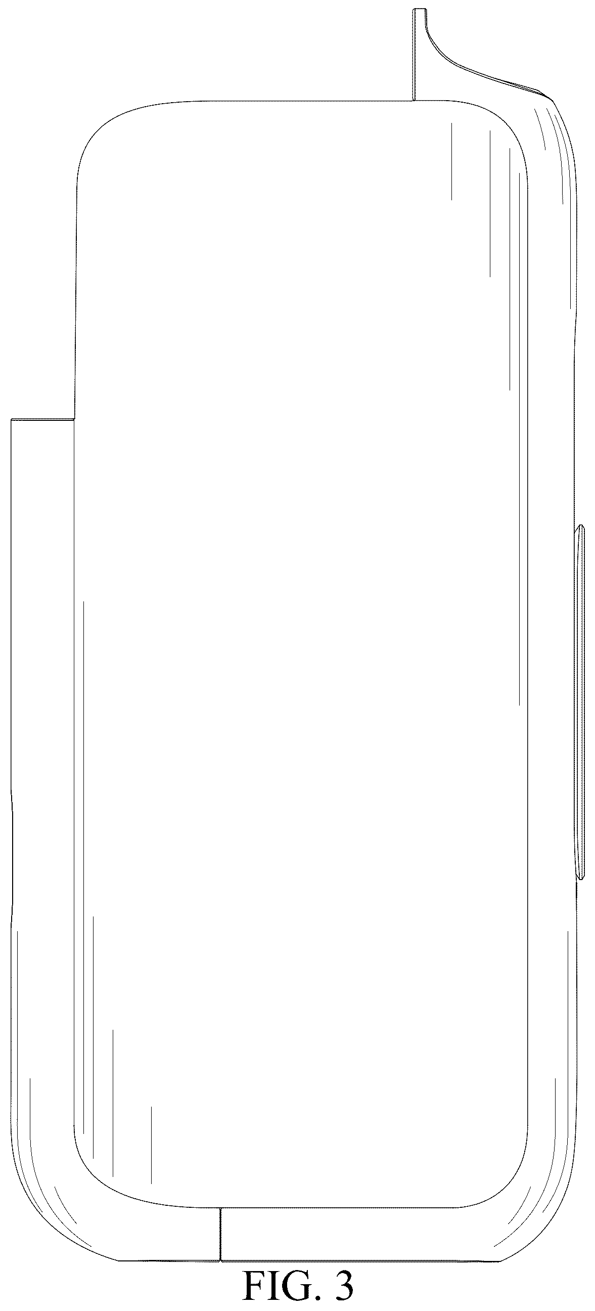 Patent USD1077345 Figure 3 – Electronic atomizing device