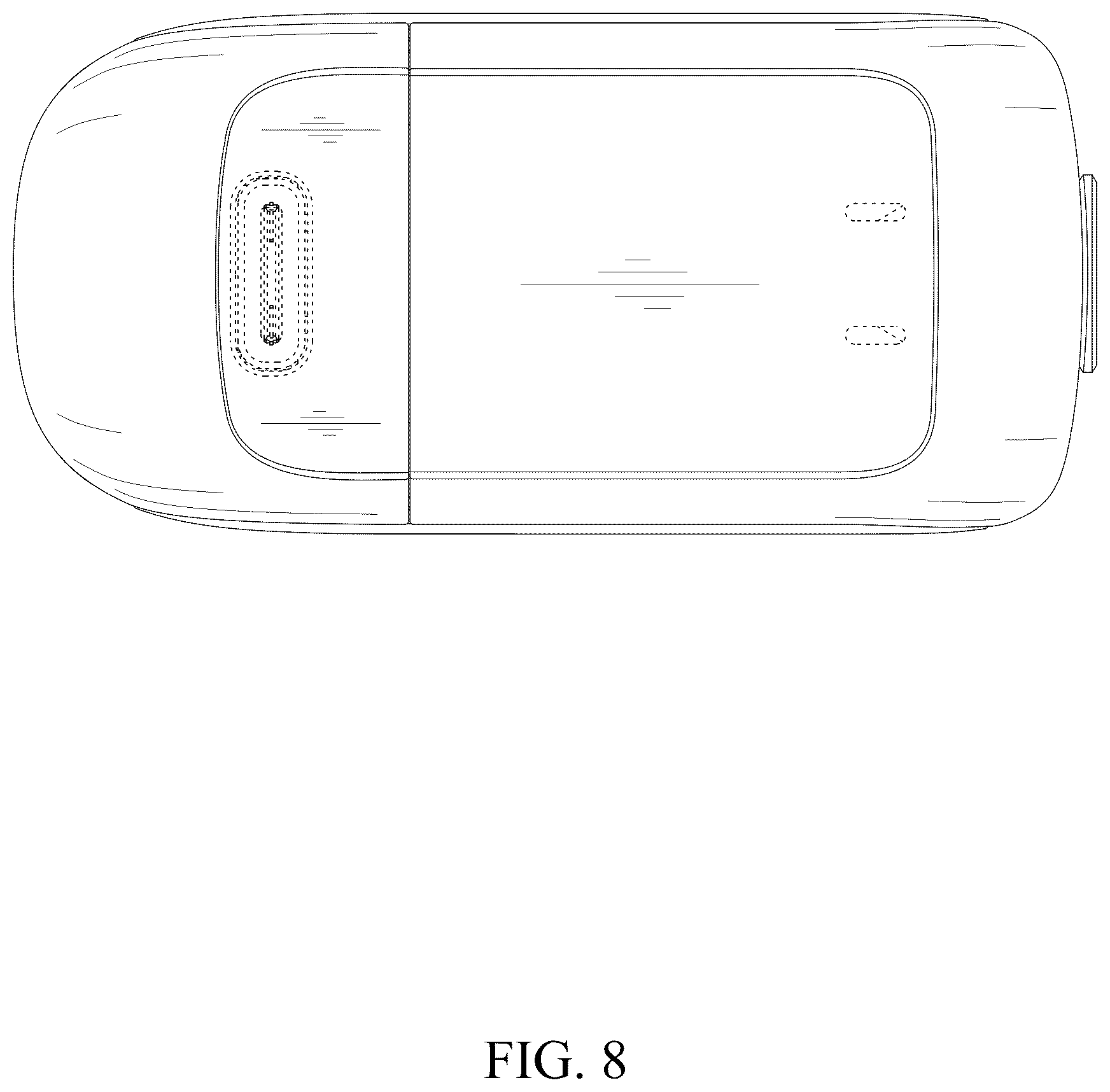 Patent USD1077345 Figure 8 – Electronic atomizing device