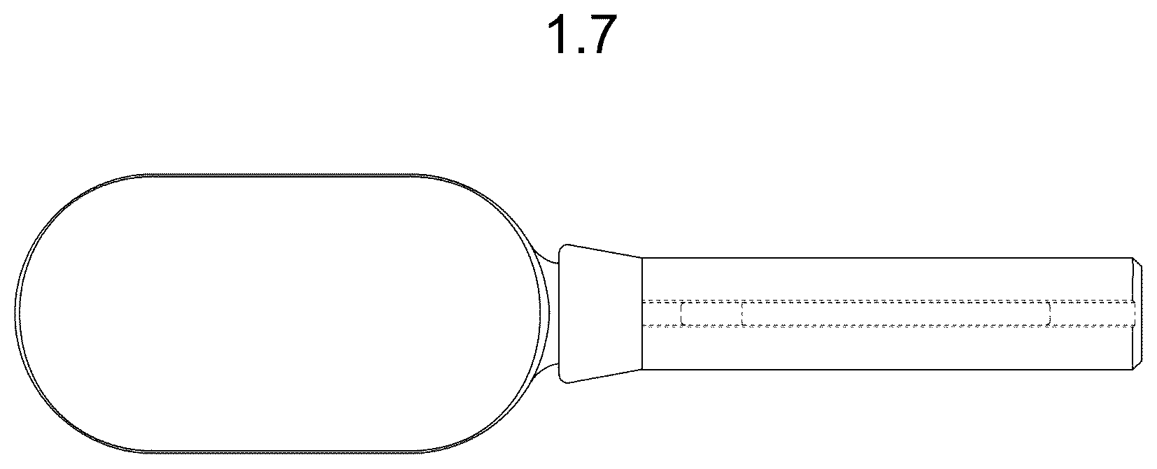 Patent USD1077353 Figure 4 – Hair straightening iron with brush