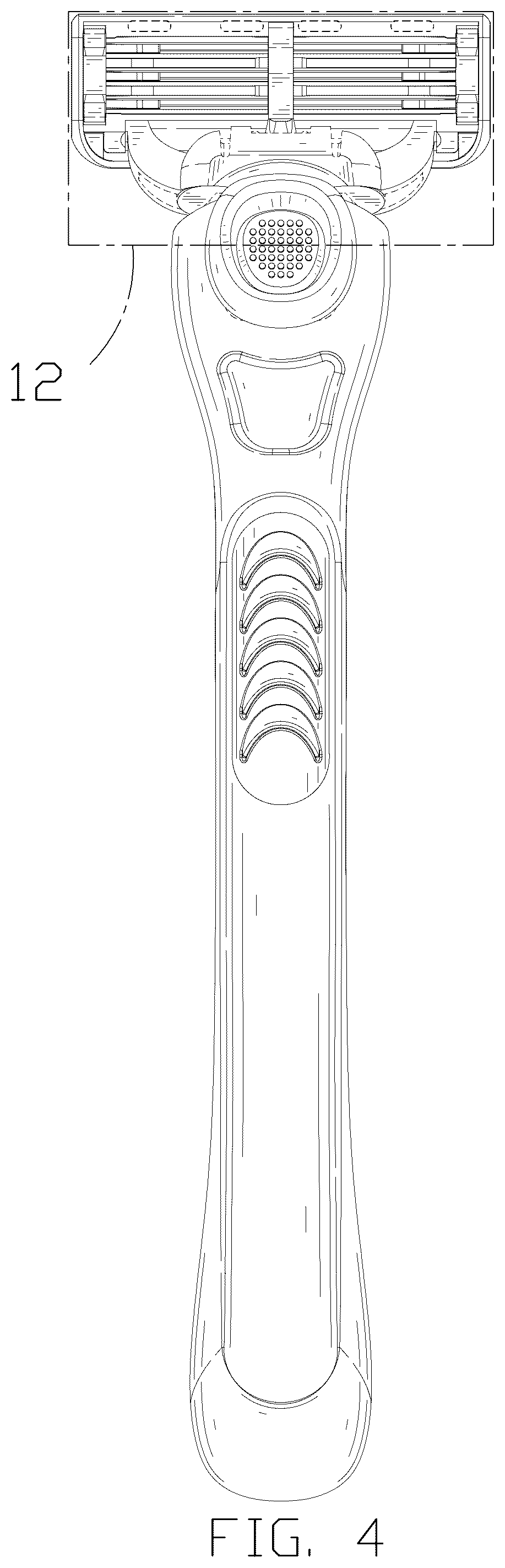 Patent USD1077355 Figure 4 – Razor