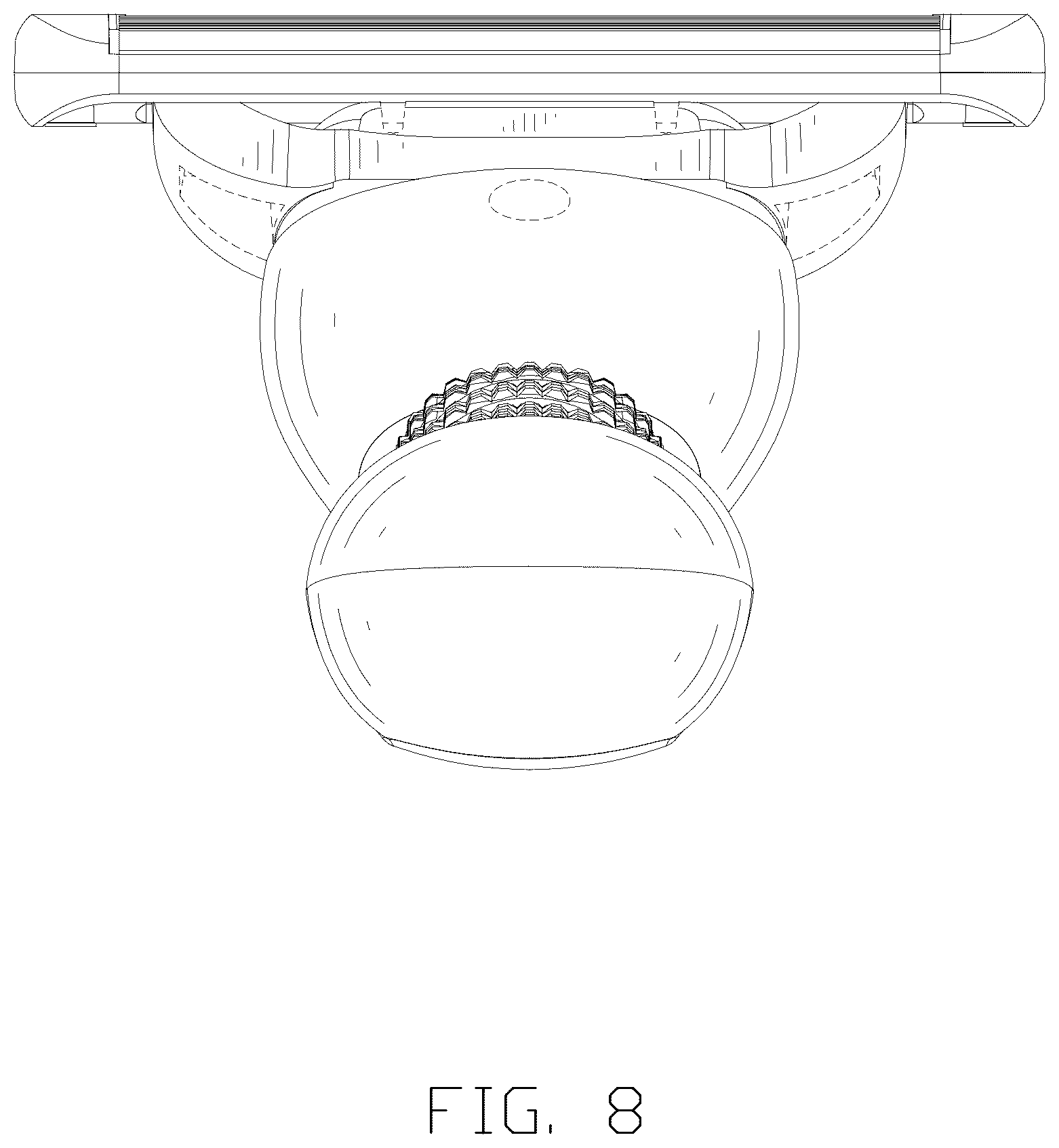 Patent USD1077355 Figure 8 – Razor