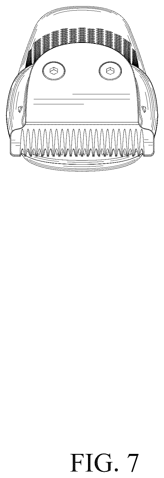 Patent USD1077357 Figure 7 – Electric hair trimmer