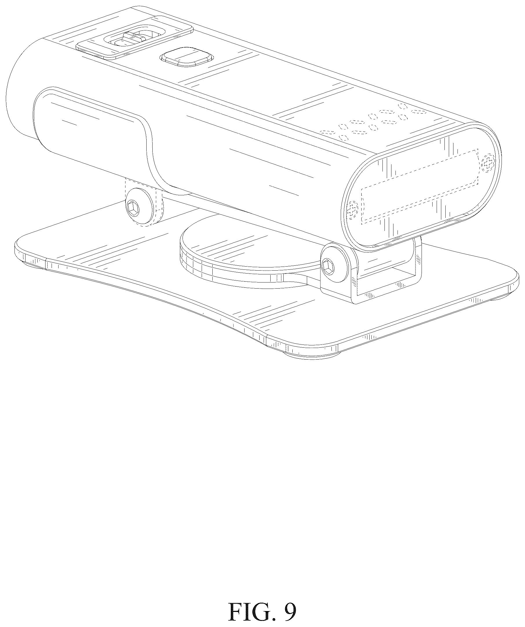 Patent USD1077358 Figure 9 – Lamp for manicure