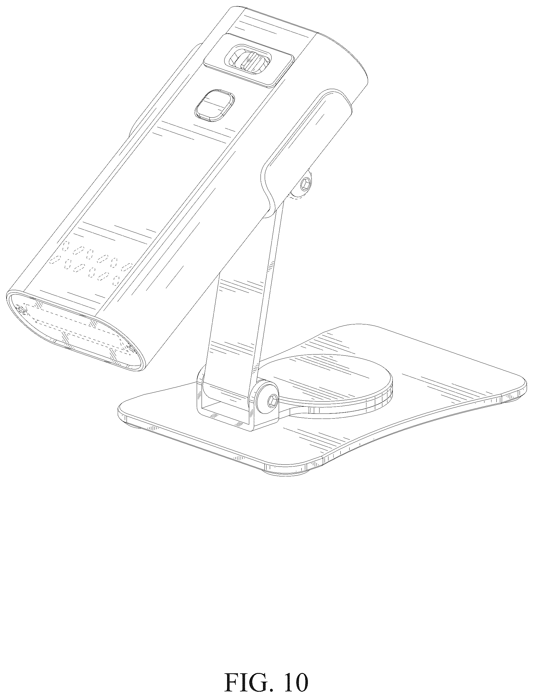 Patent USD1077358 Figure 10 – Lamp for manicure