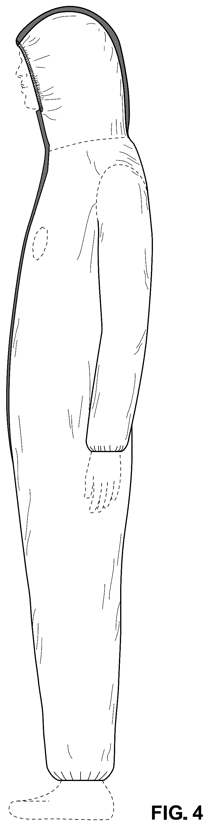 Patent USD1077361 Figure 4 – Protective garment