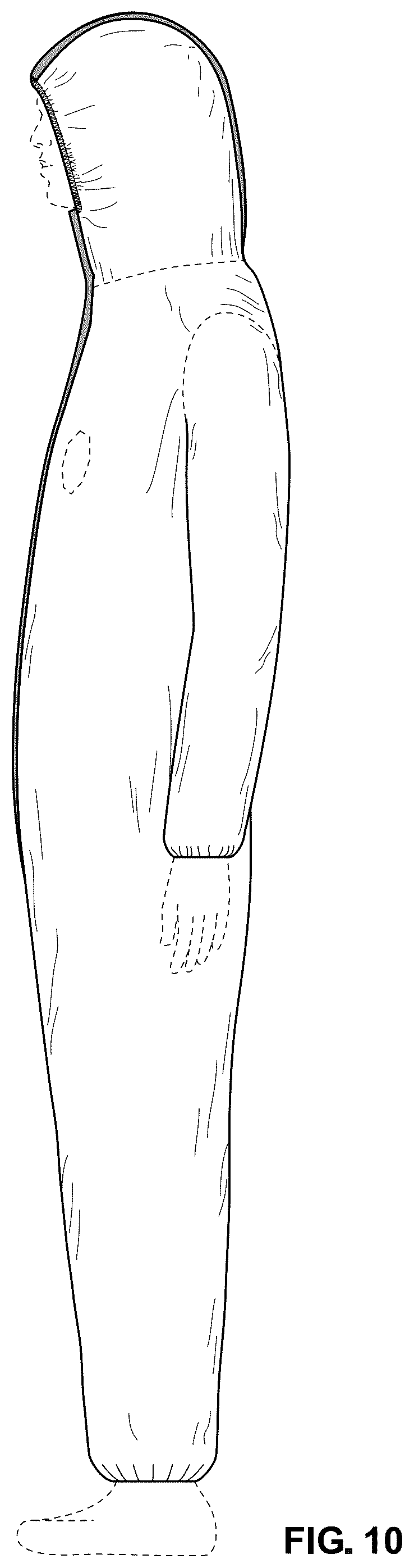 Patent USD1077361 Figure 10 – Protective garment