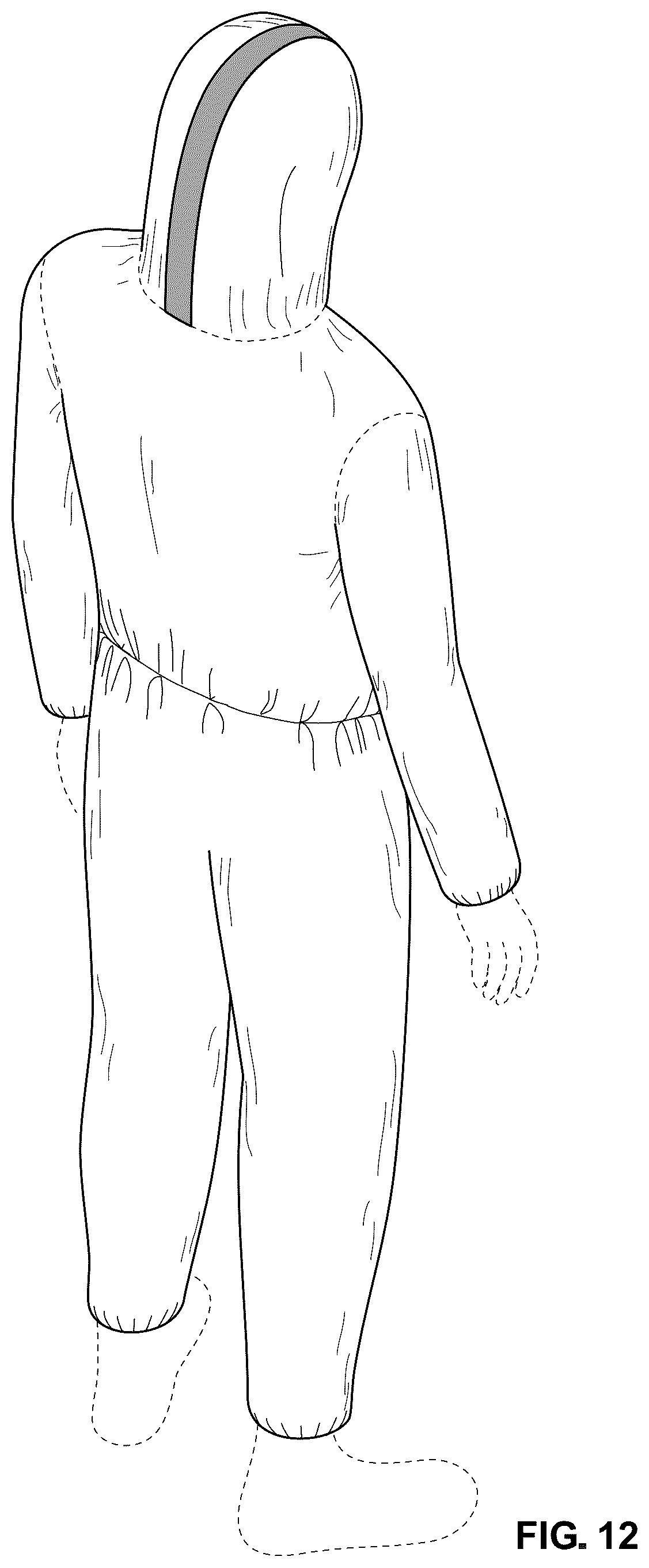 Patent USD1077361 Figure 12 – Protective garment