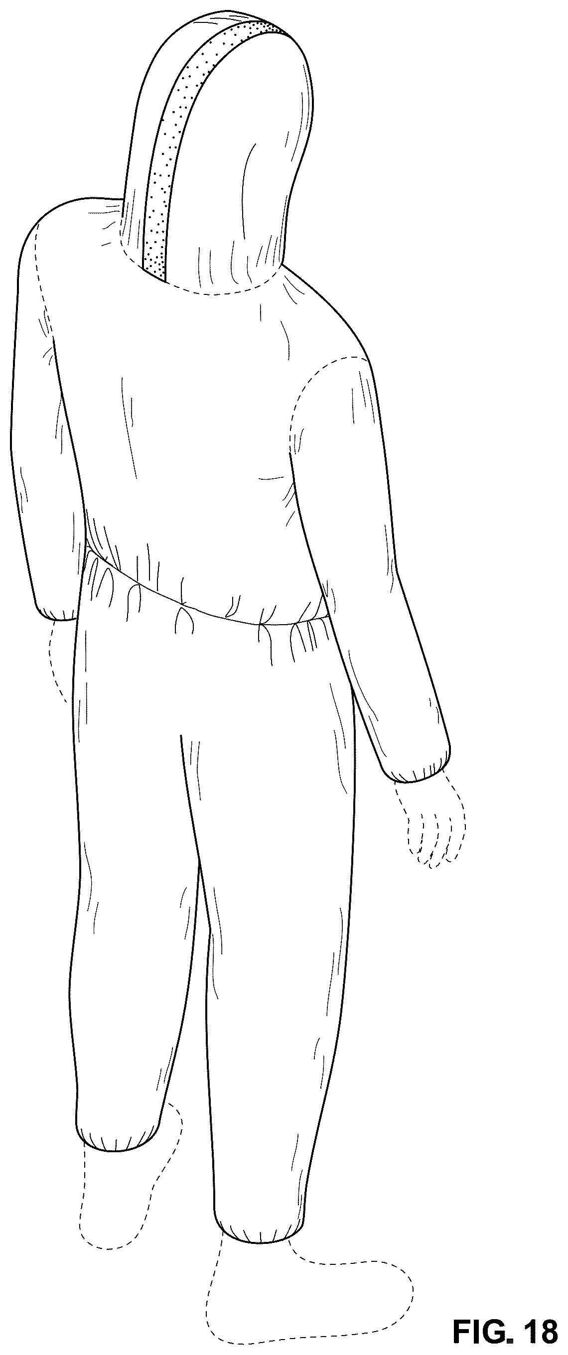 Patent USD1077361 Figure 18 – Protective garment