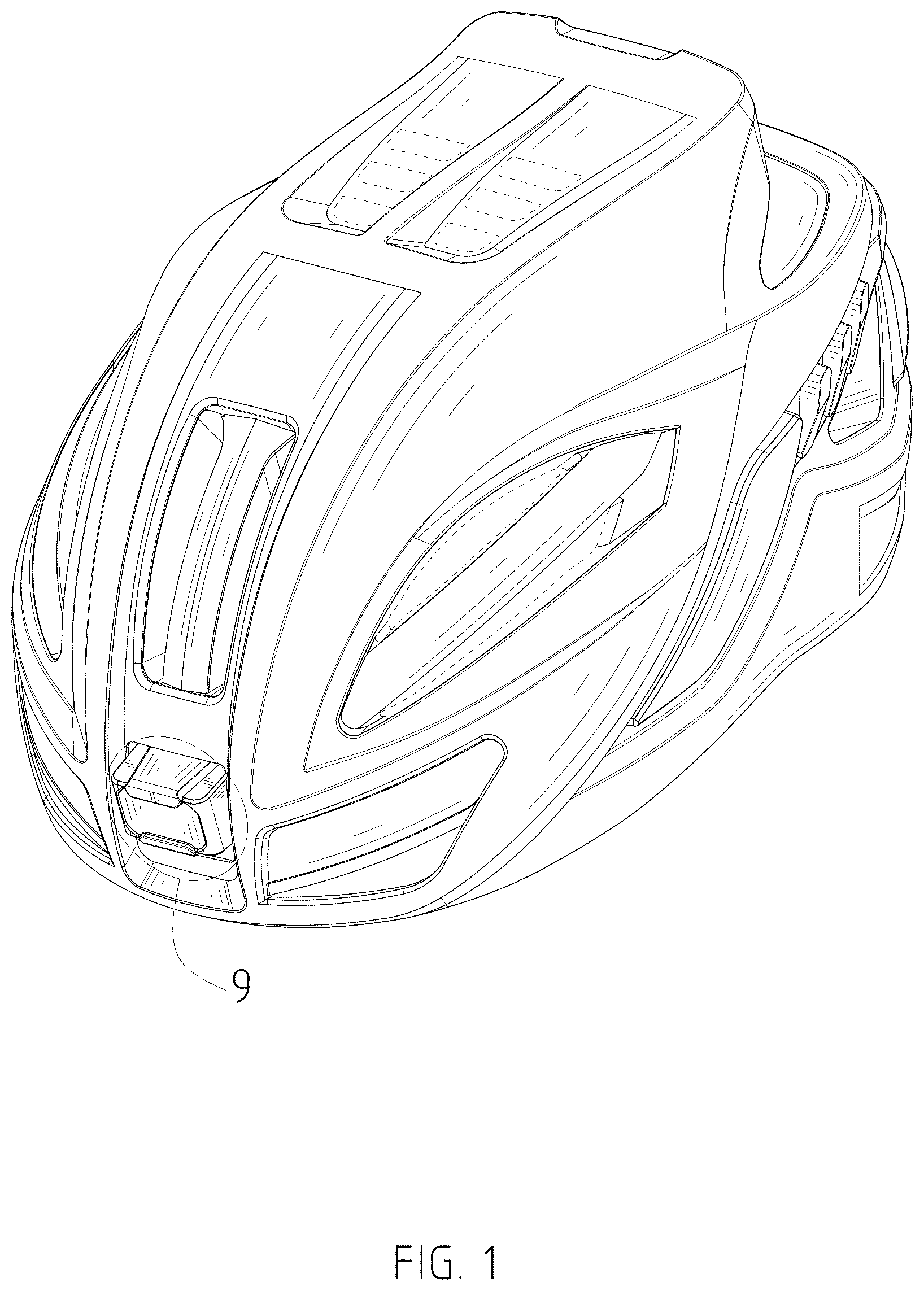 Patent USD1077362 — Helmet — Figure 1