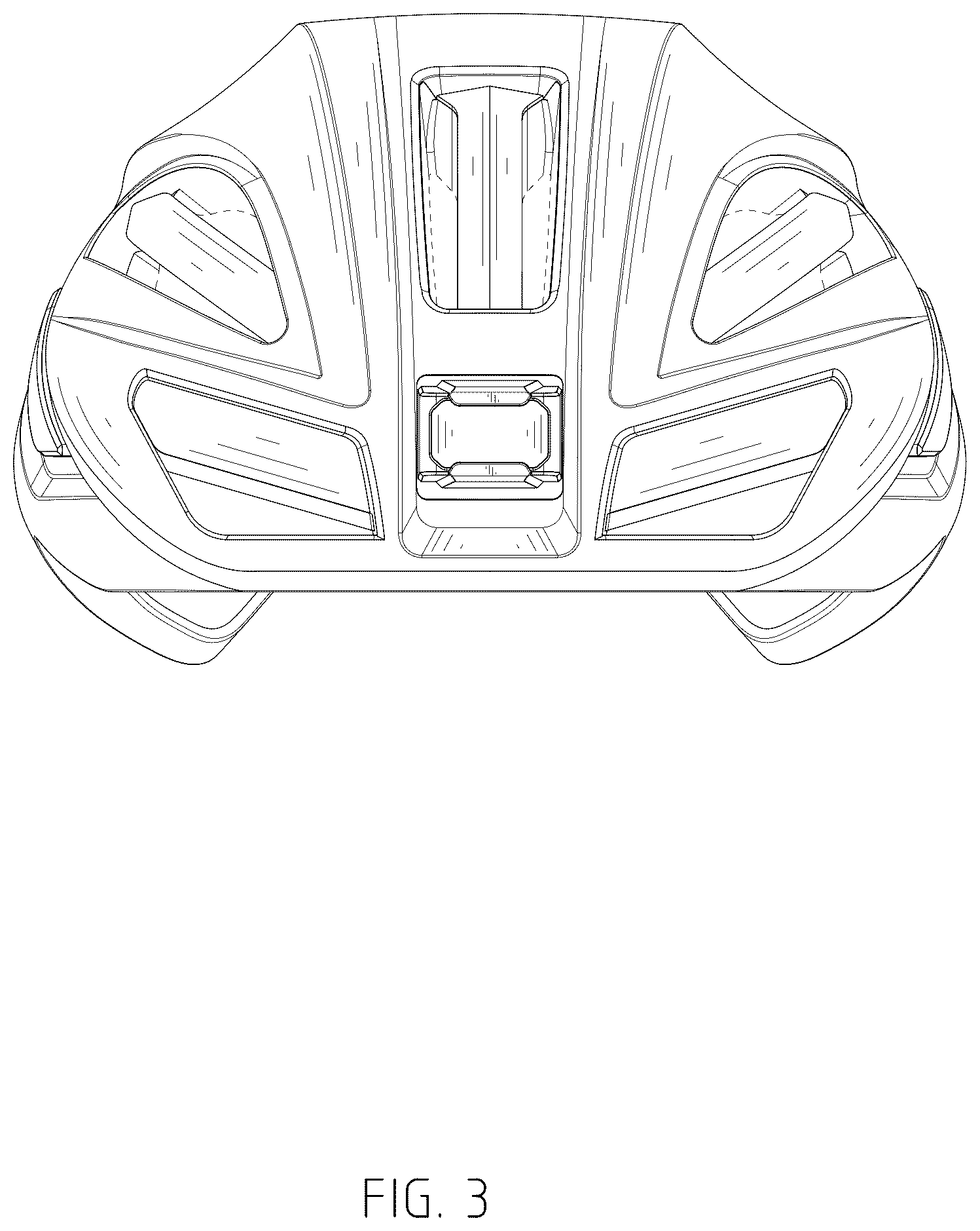 Patent USD1077362 Figure 3 – Helmet