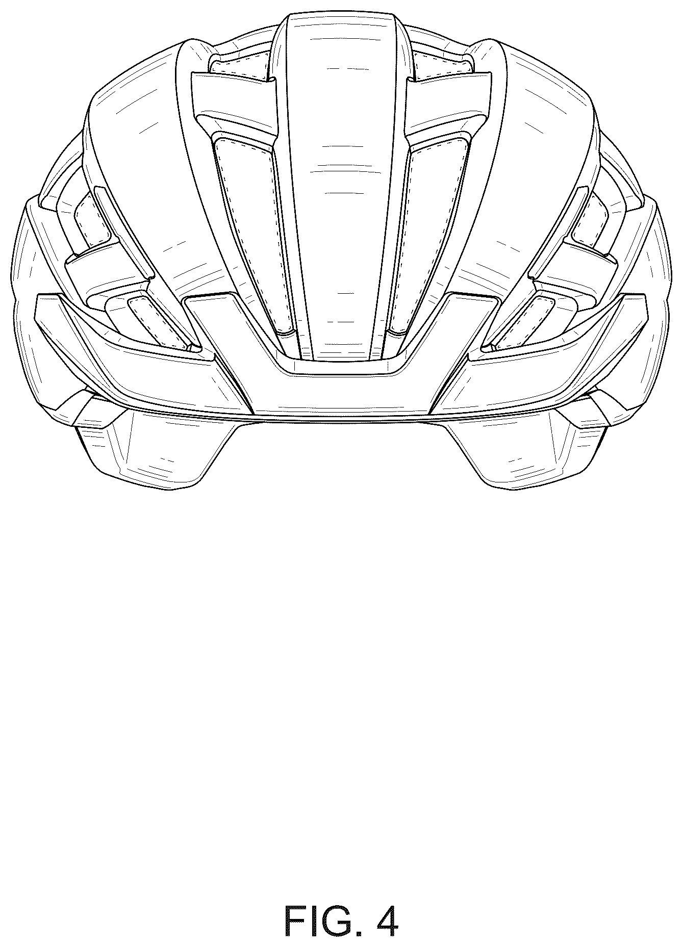 Patent USD1077363 Figure 4 – Helmet