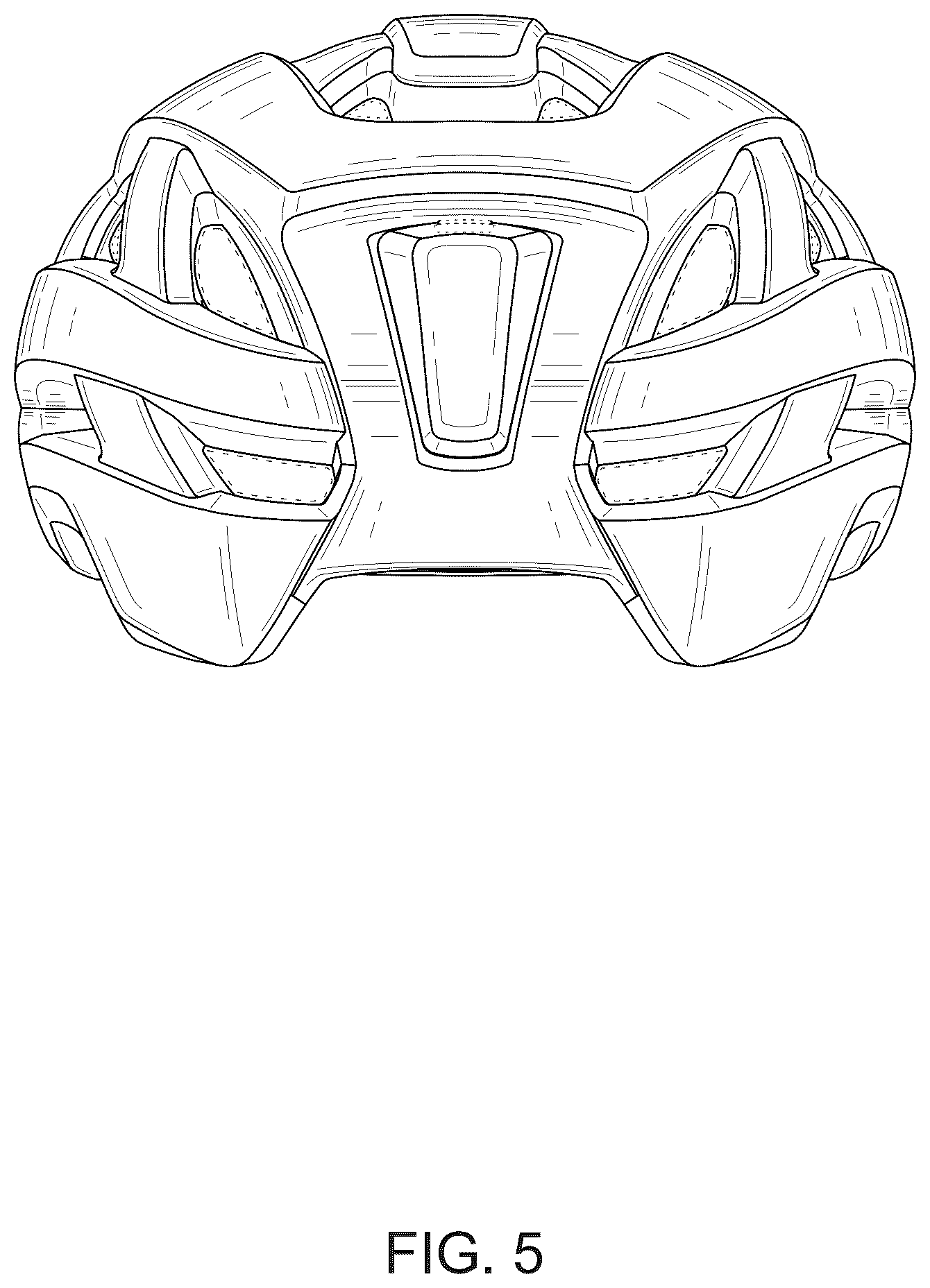 Patent USD1077363 Figure 5 – Helmet