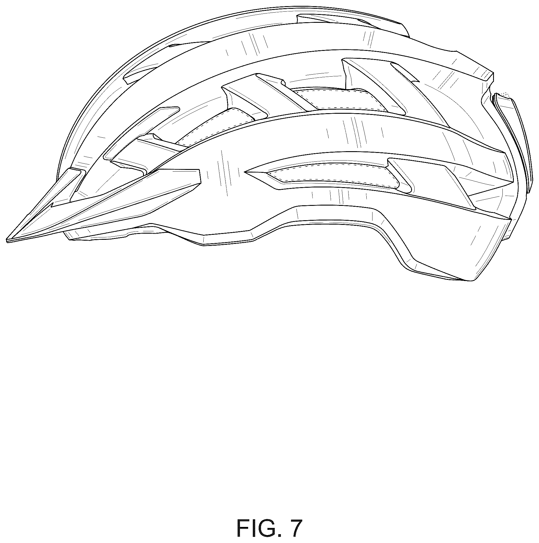 Patent USD1077363 Figure 7 – Helmet