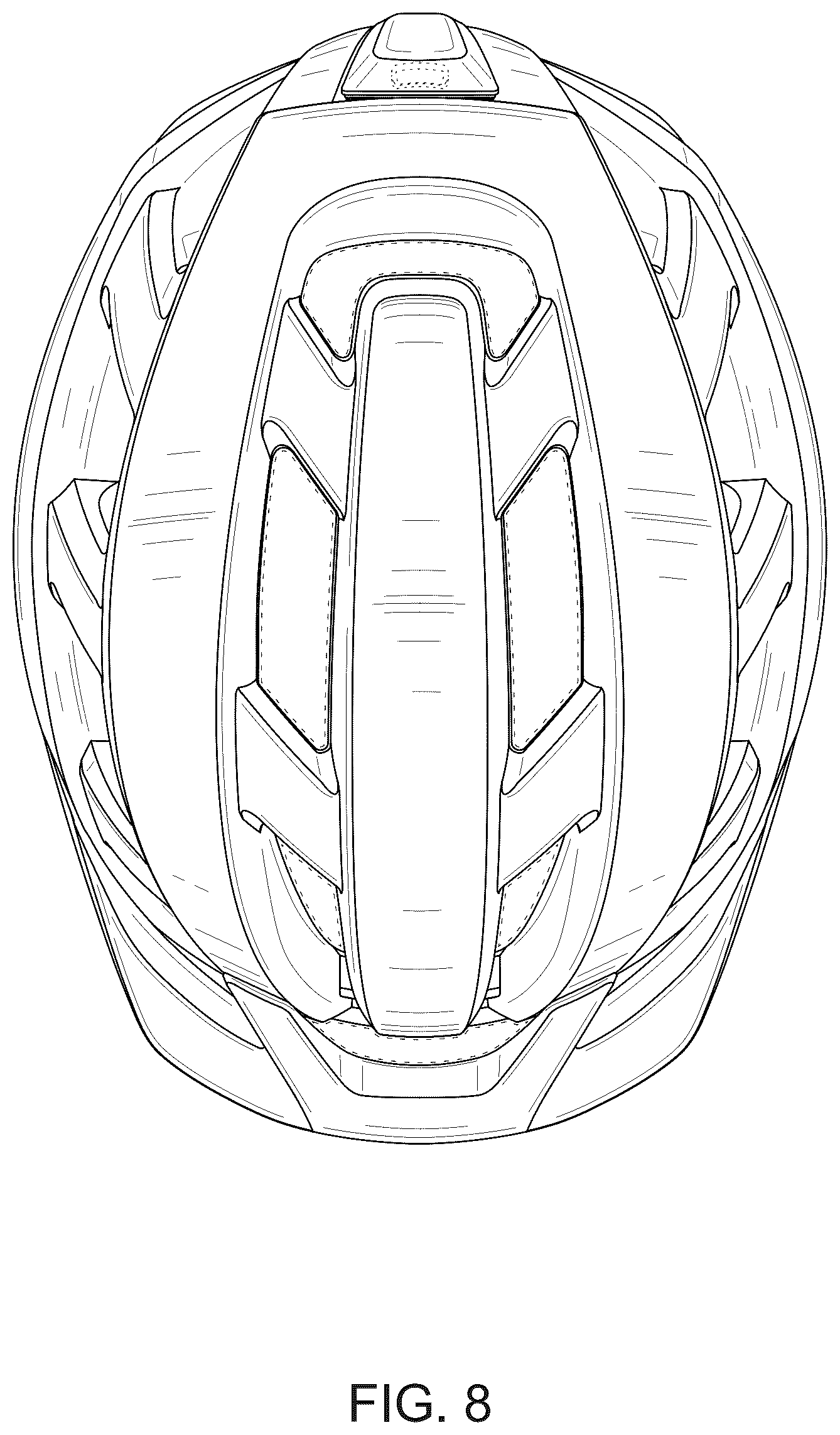 Patent USD1077363 Figure 8 – Helmet